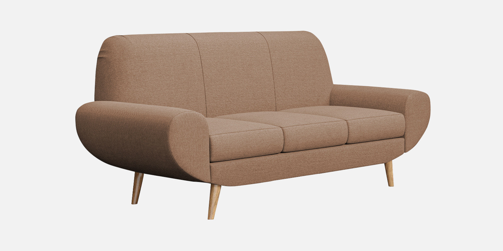 Jessy Fabric 3 Seater Sofa In Cosmic Beige Colour - Febonic Living