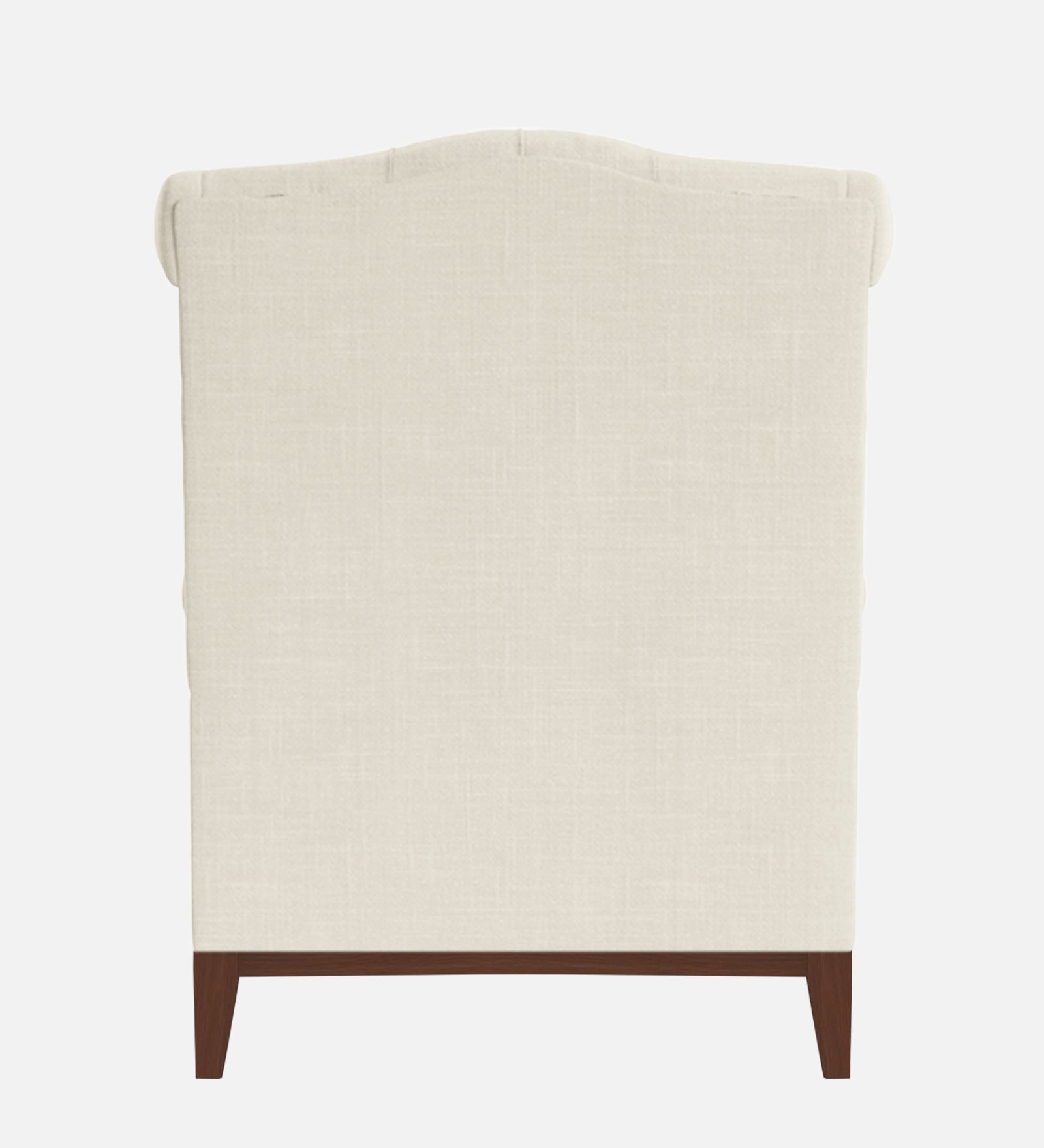 Nory Fabric Wing Chair In Ivory Cream Colour - Febonic Living