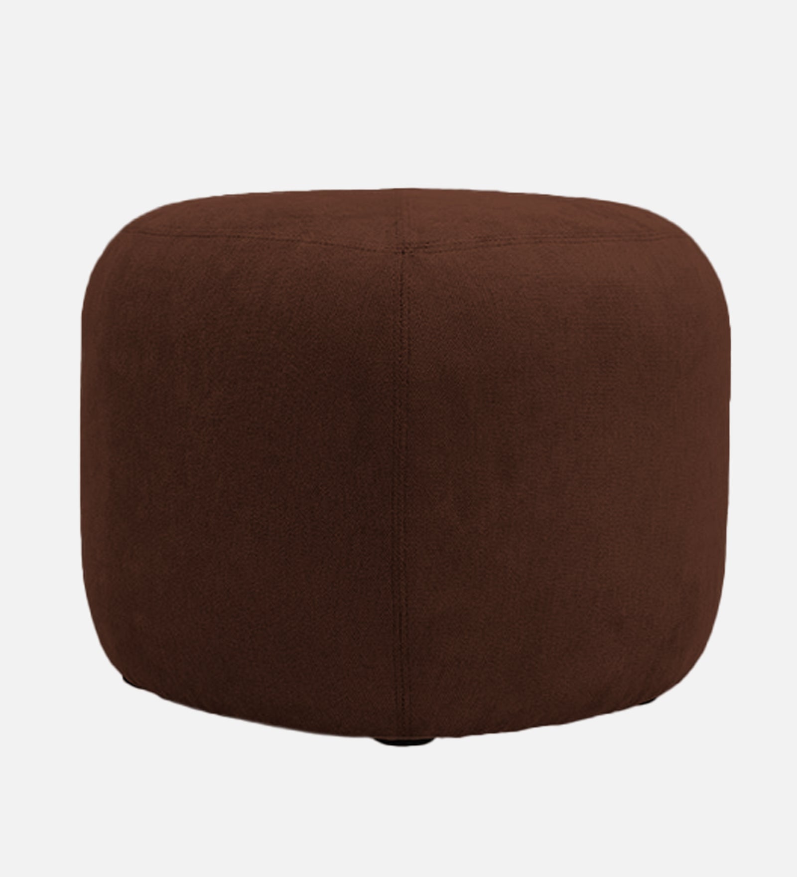 Keori Fabric Pouffe In Coffee Brown Colour - Febonic Living