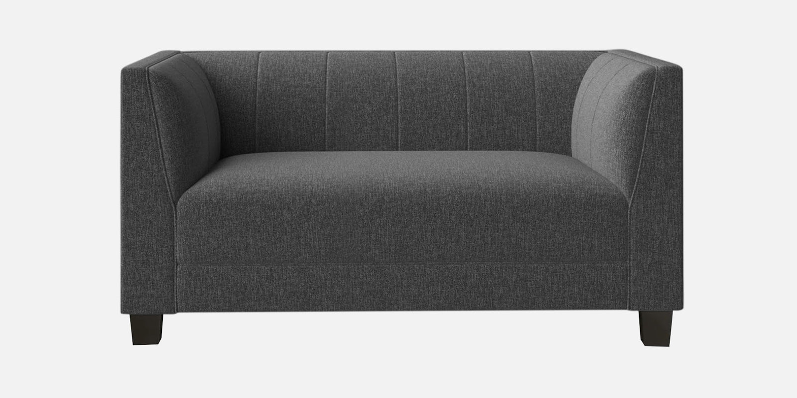 Chastin Fabric 2 Seater Sofa In Charcoal Grey Colour - Febonic Living
