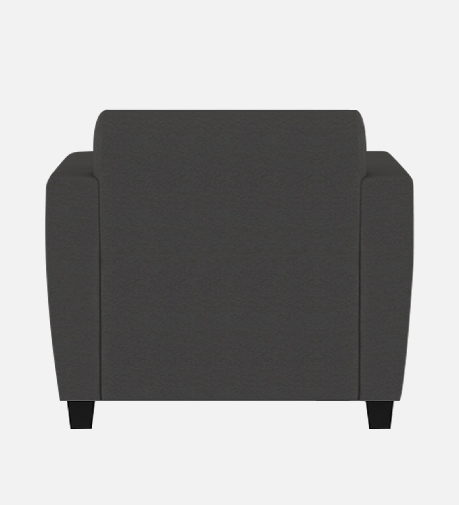 Gozi Fabric 1 Seater Sofa In Charcoal Grey Colour - Febonic Living