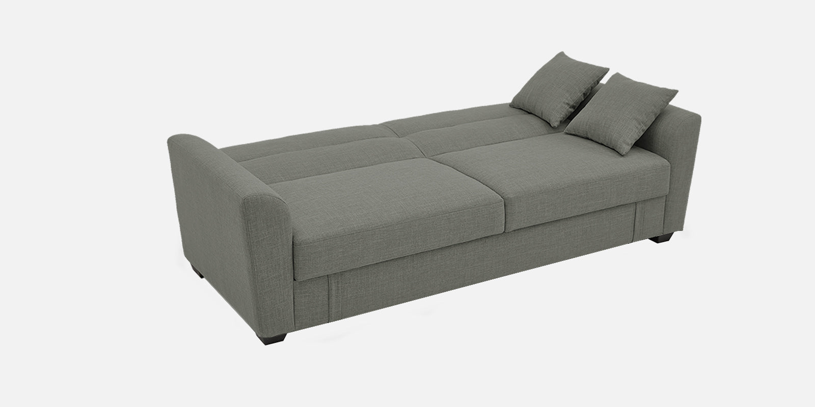 Bony Fabric 3 Seater Convertible Sofa Cum Bed In Turtle Green Colour - Febonic Living