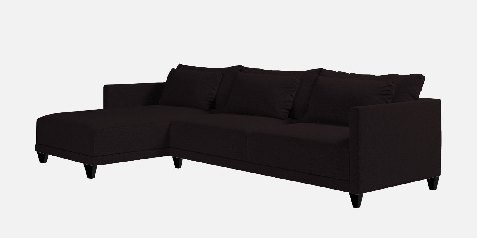 Kera Fabric RHS Sectional Sofa (3+Lounger) In Cara Brown Colour