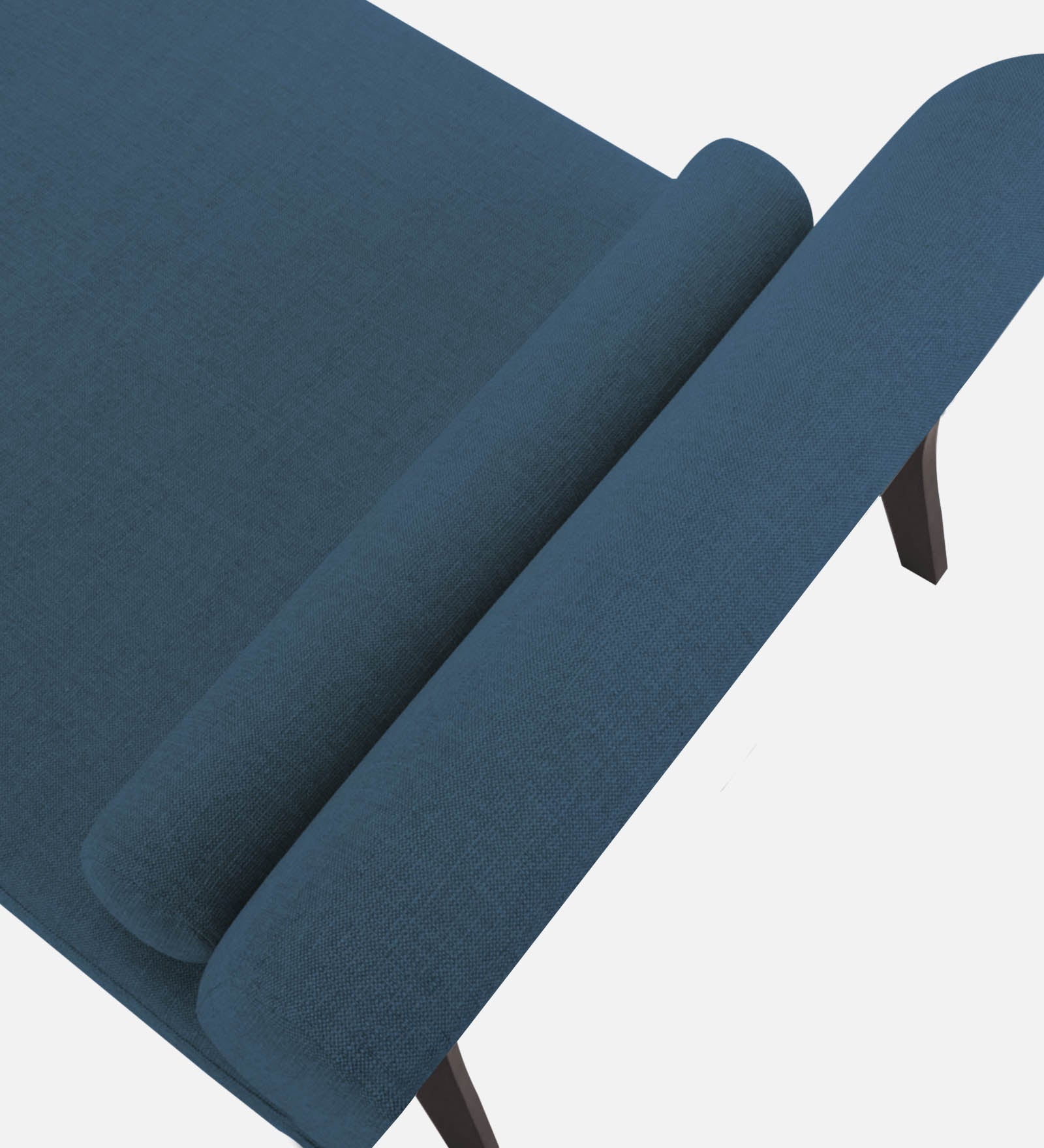 Noce Fabric Armless Chaise Lounger In Light Blue Colour - Febonic Living