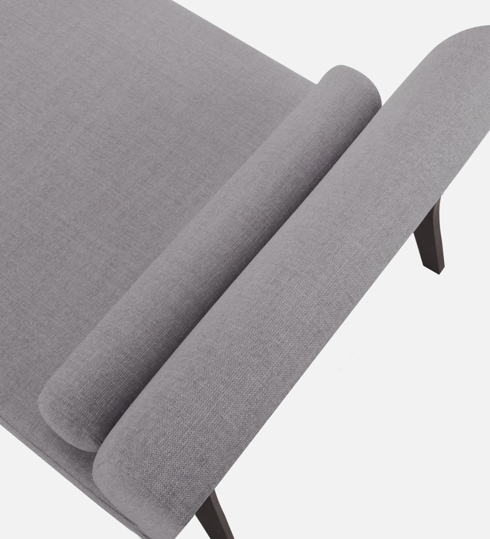 Noce Fabric Armless Chaise Lounger In Lit Grey Colour - Febonic Living