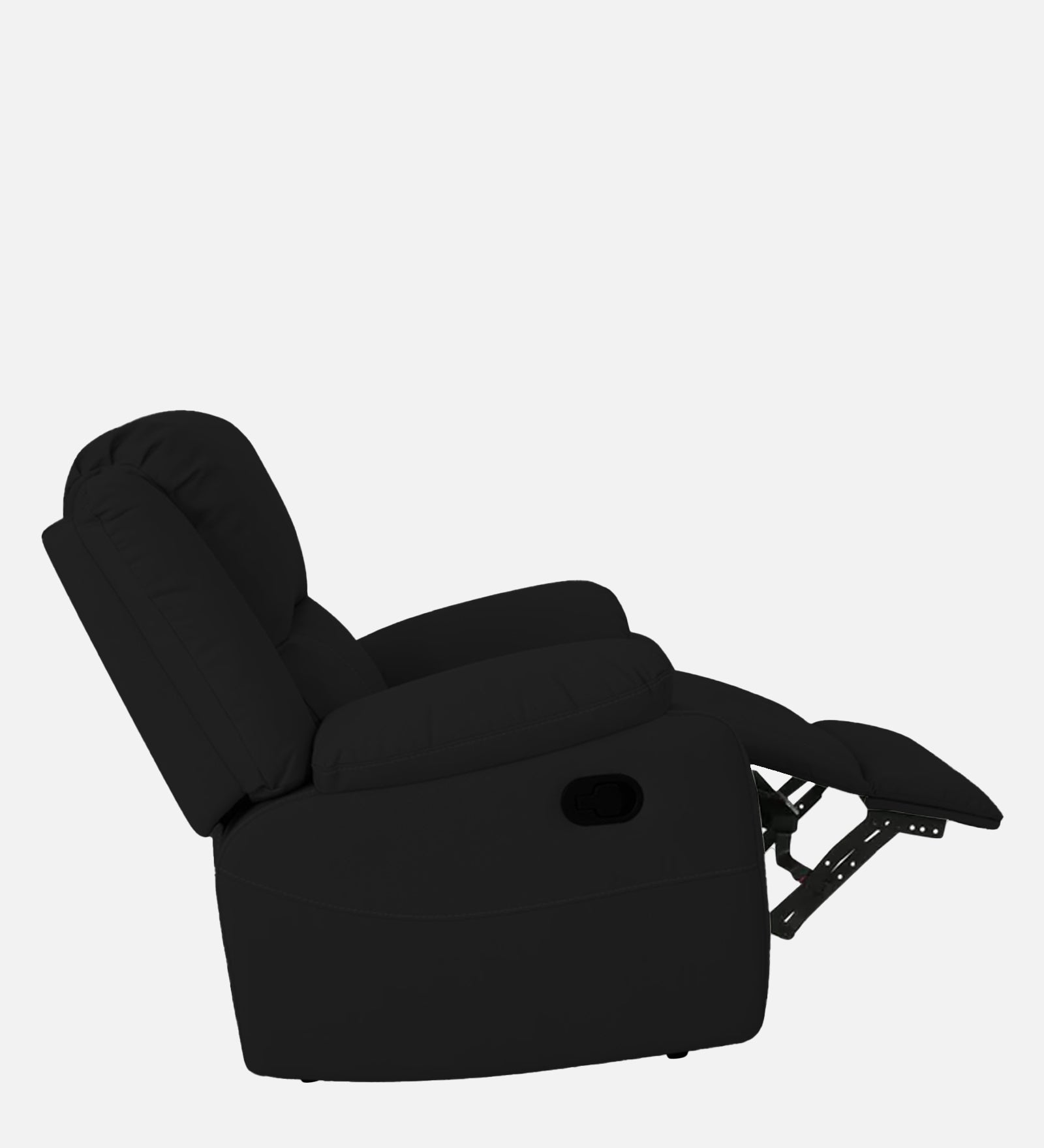 Adley Fabric 1 Seater Manual Recliner In Heather Black Colour - Febonic Living