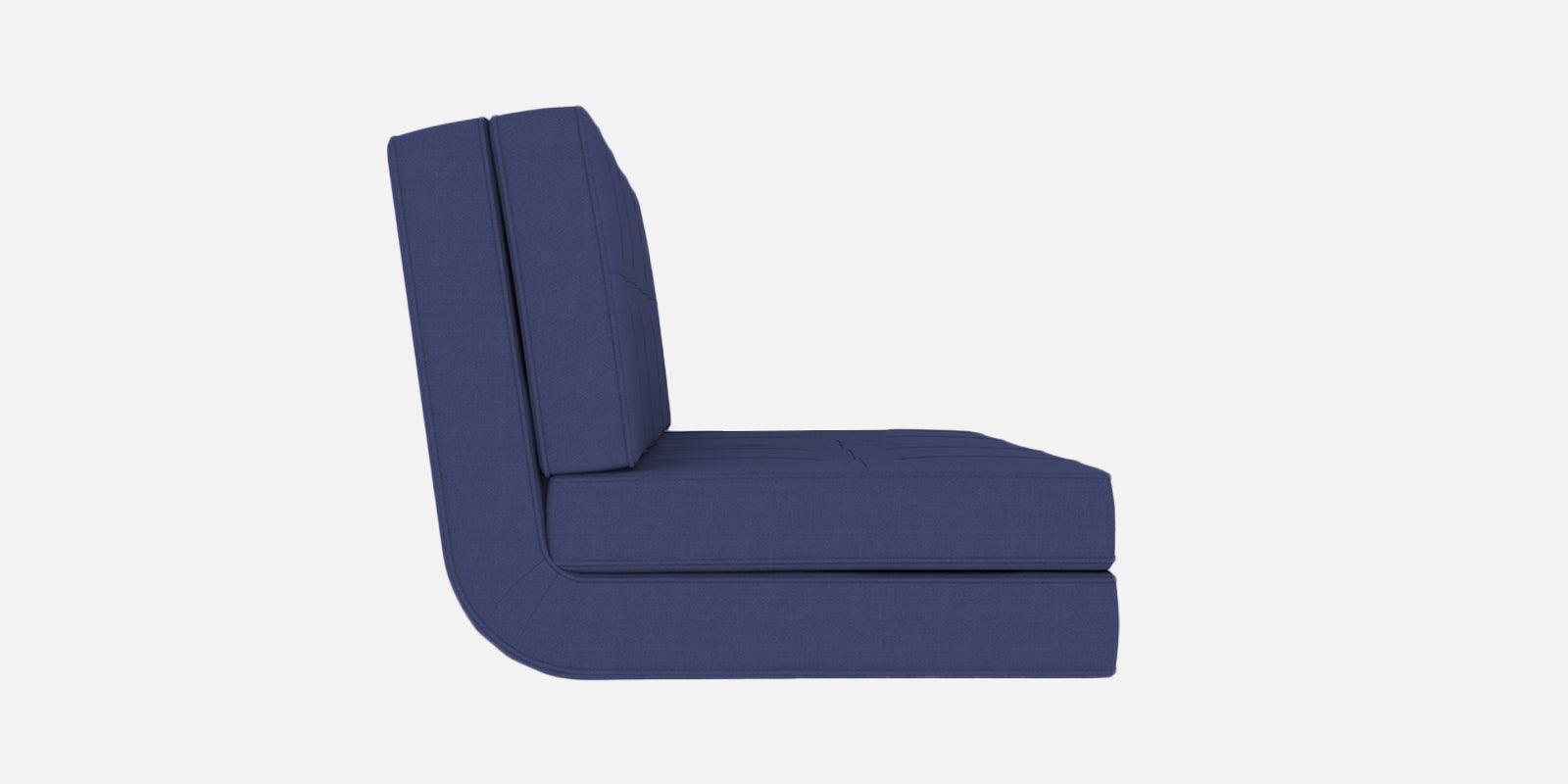 Cora Fabric 2 Seater Foldable Sofa Cum Bed In Denim Blue Colour - Febonic Living