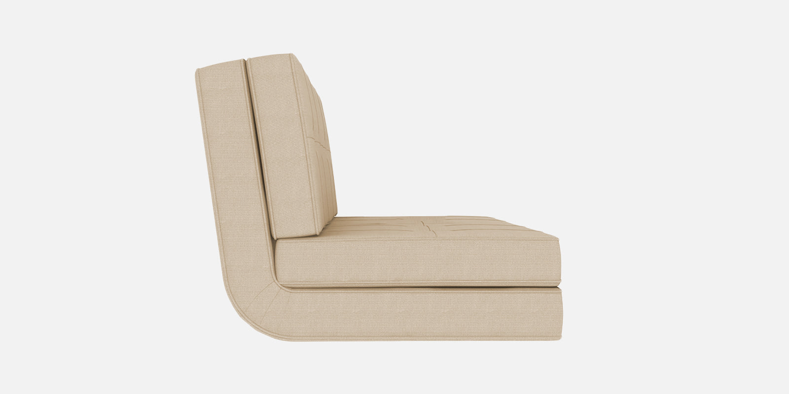 Cora Fabric 2 Seater Foldable Sofa Cum Bed In Woom Beige Colour - Febonic Living