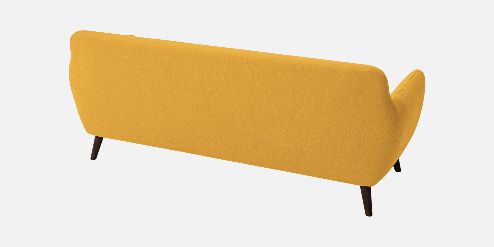 Goofy Fabric 3 Seater Sofa In Bold Yellow Colour - Febonic Living