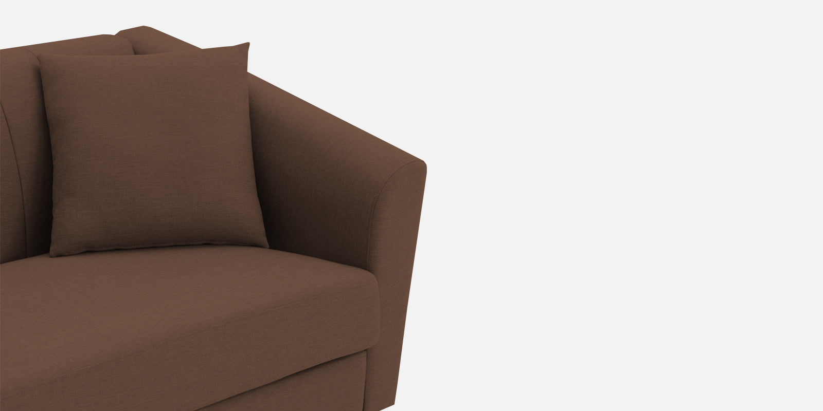 Polon Fabric 2 Seater Sofa In Ash Brown Colour - Febonic Living