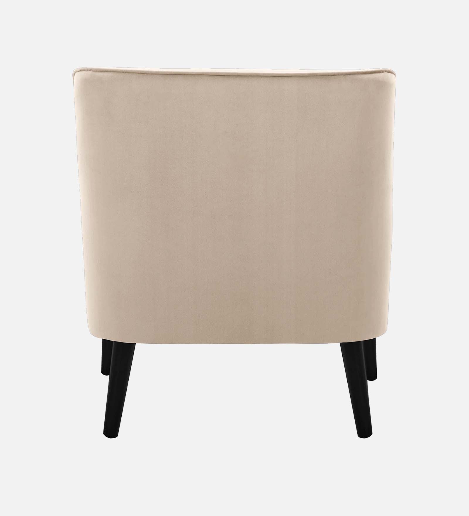 Ame Velvet Upholstered Arm Chair In camel beige Colour - Febonic Living