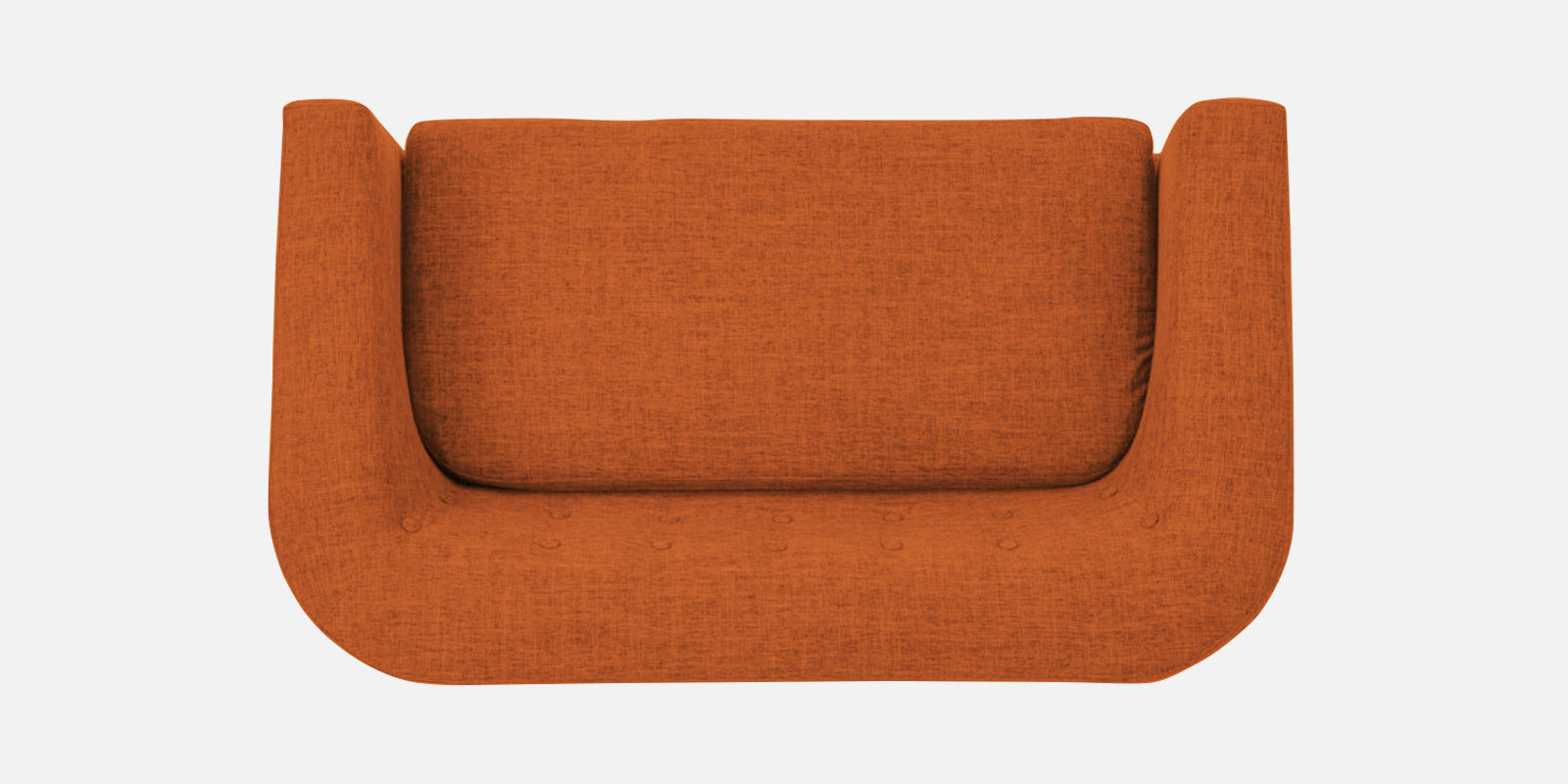 Casper Fabric 2 Seater Sofa In Vivid Orange Colour - Febonic Living