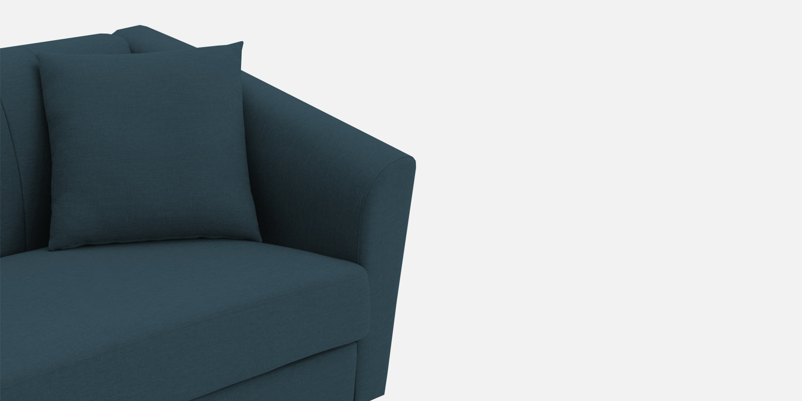 Polon Fabric 3 Seater Sofa In Cool Blue Colour - Febonic Living