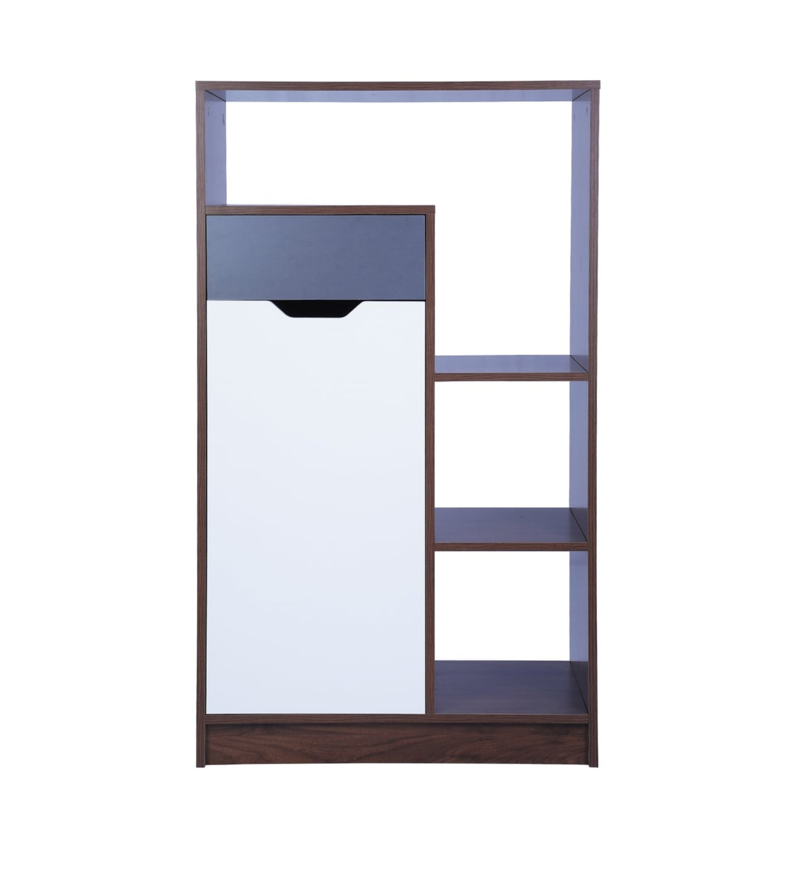 Elira Shoe Rack In Dark And Frosty White Finish - Febonic Living