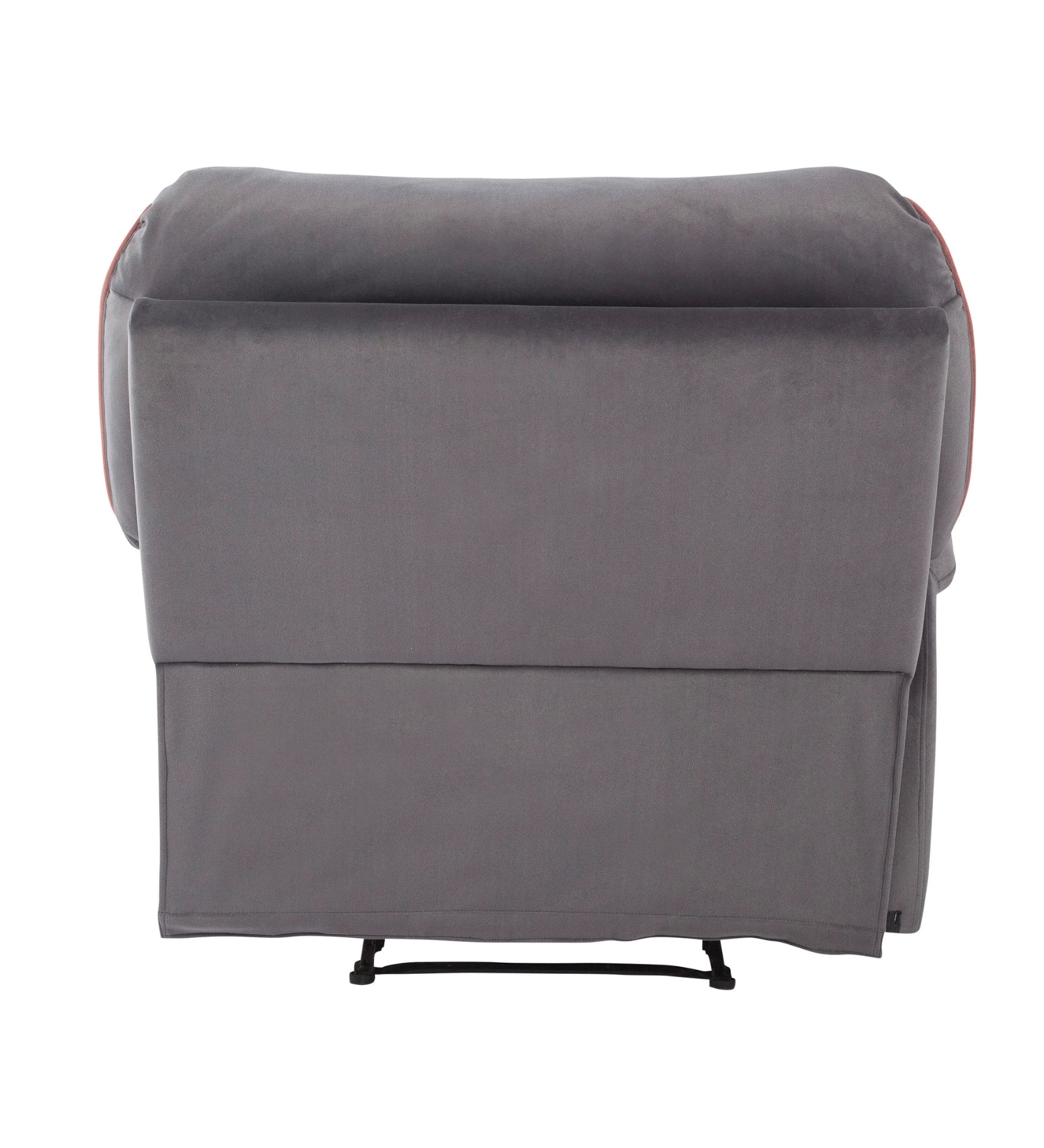 Regina Velvet 1 Seater Motorized Recliner In Davy Grey Colour - Febonic Living