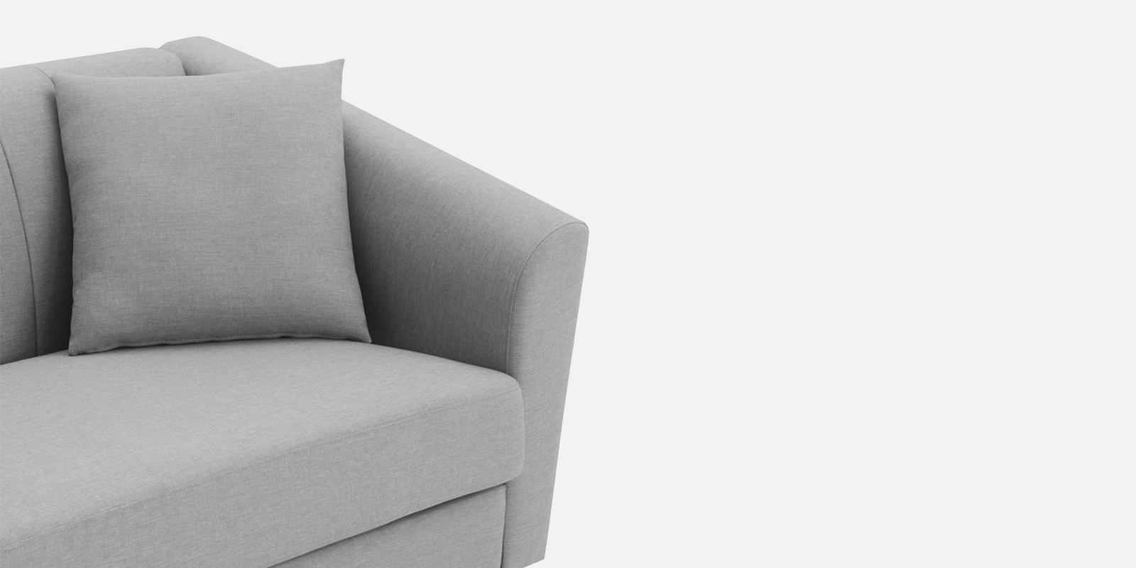 Polon Fabric 2 Seater Sofa In Silver Grey Colour - Febonic Living