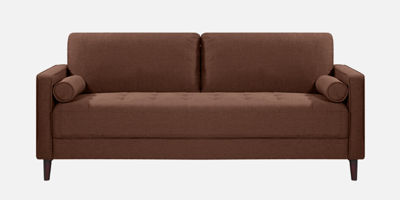 Darvin Fabric 3 Seater Sofa In Coffee Brown Colour - Febonic Living