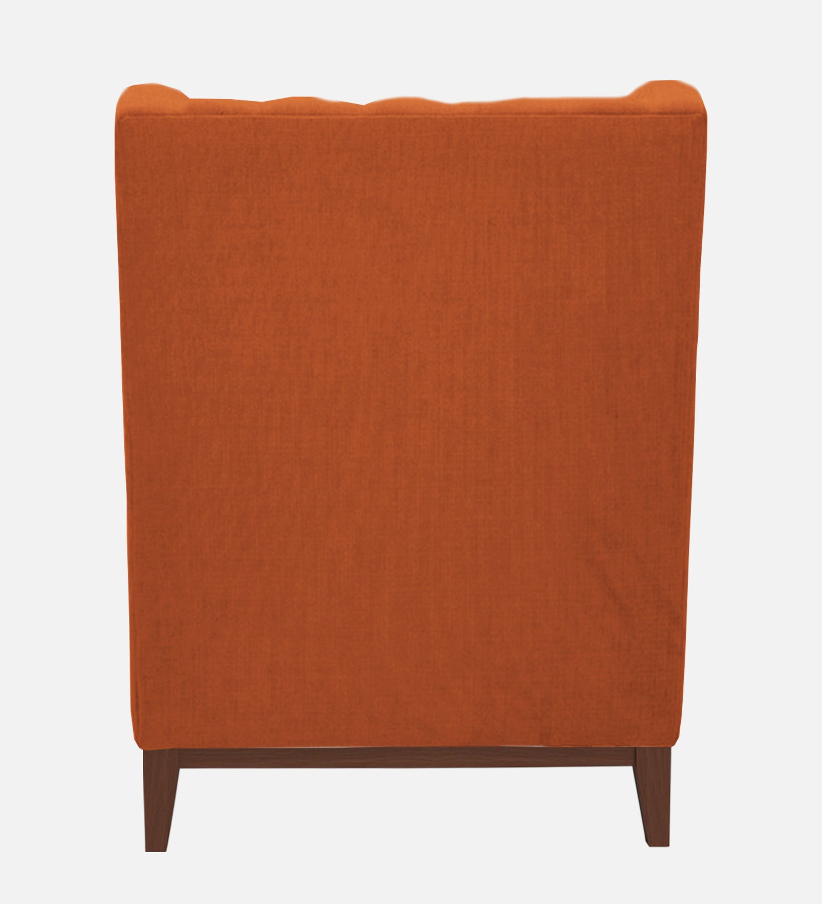 Panas Fabric Wing Chair In Vivid Orange Colour - Febonic Living