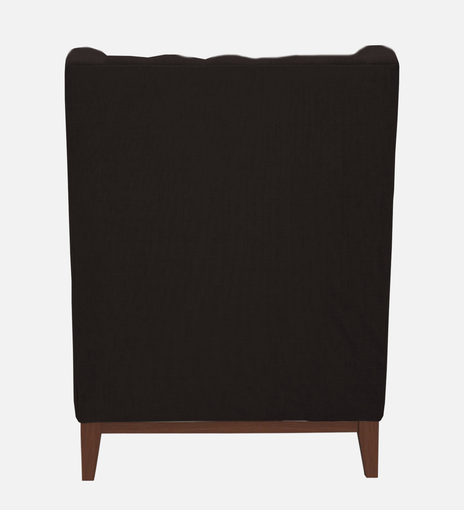 Kuchi Fabric Wing Chair In Cara Brown Colour - Febonic Living