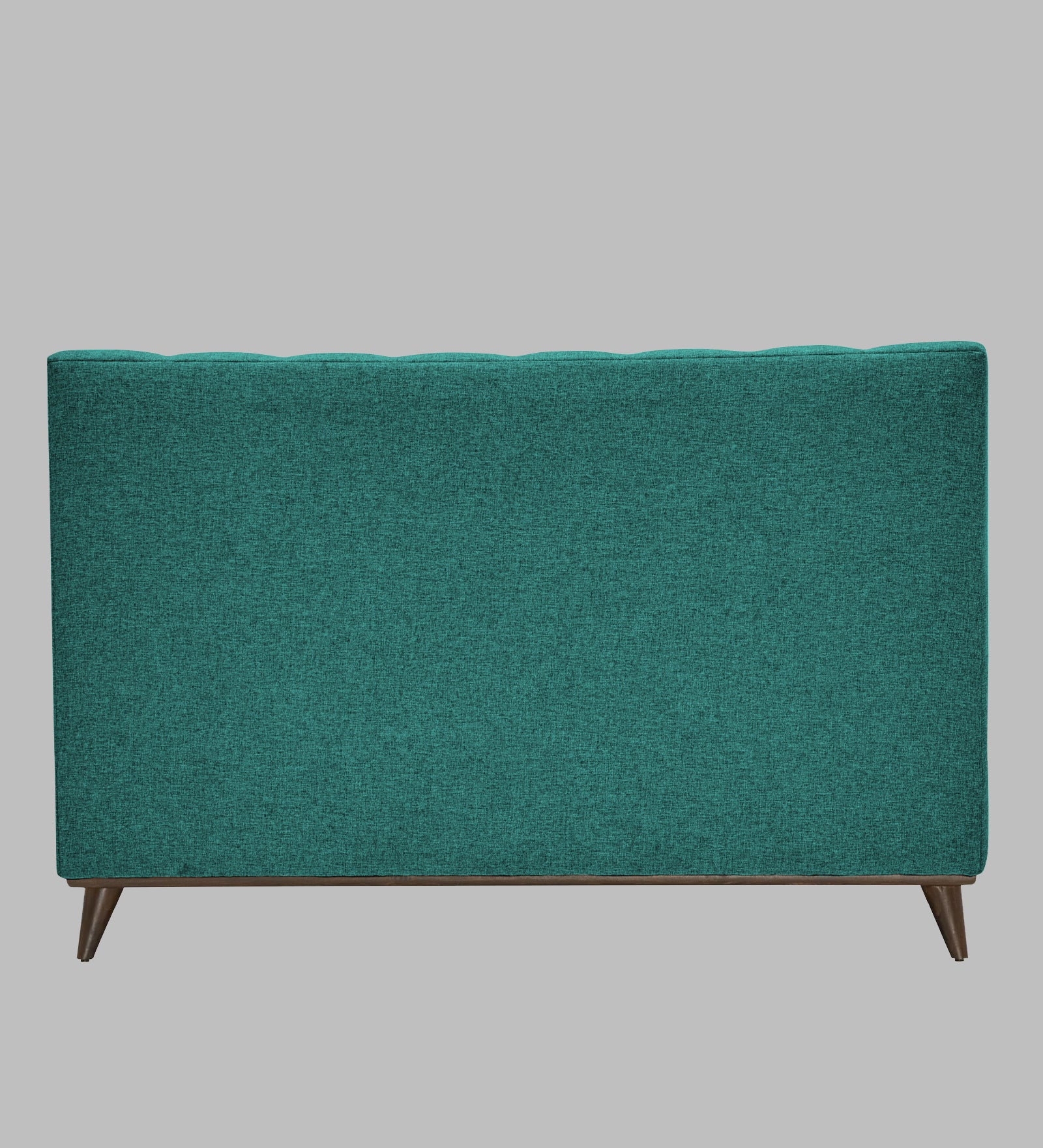 Jasmin Fabric Upholstered Queen Bed in Sea Green Colour