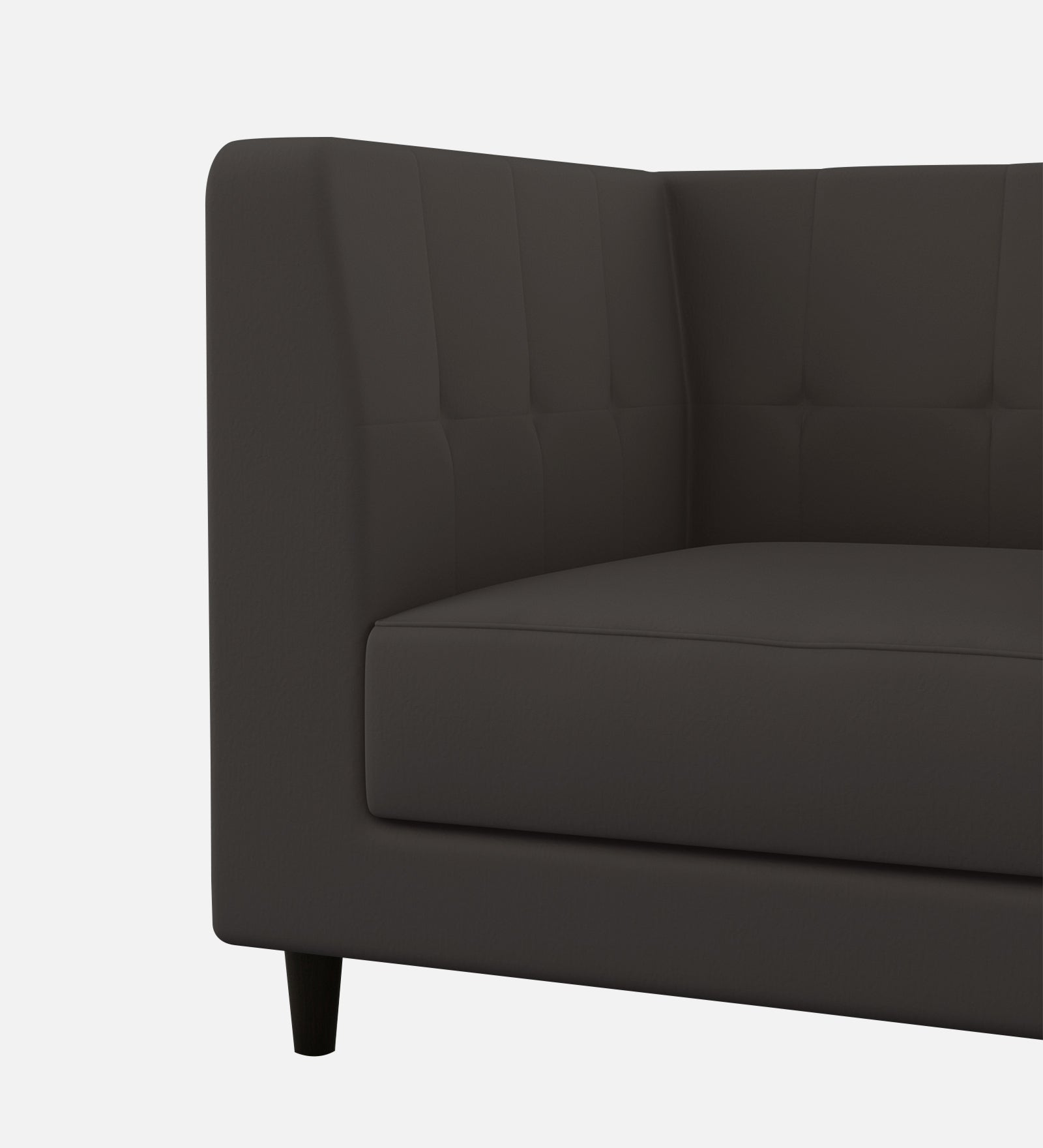 Braulia Velvet 1 Seater Sofa In Davy Grey Colour - Febonic Living