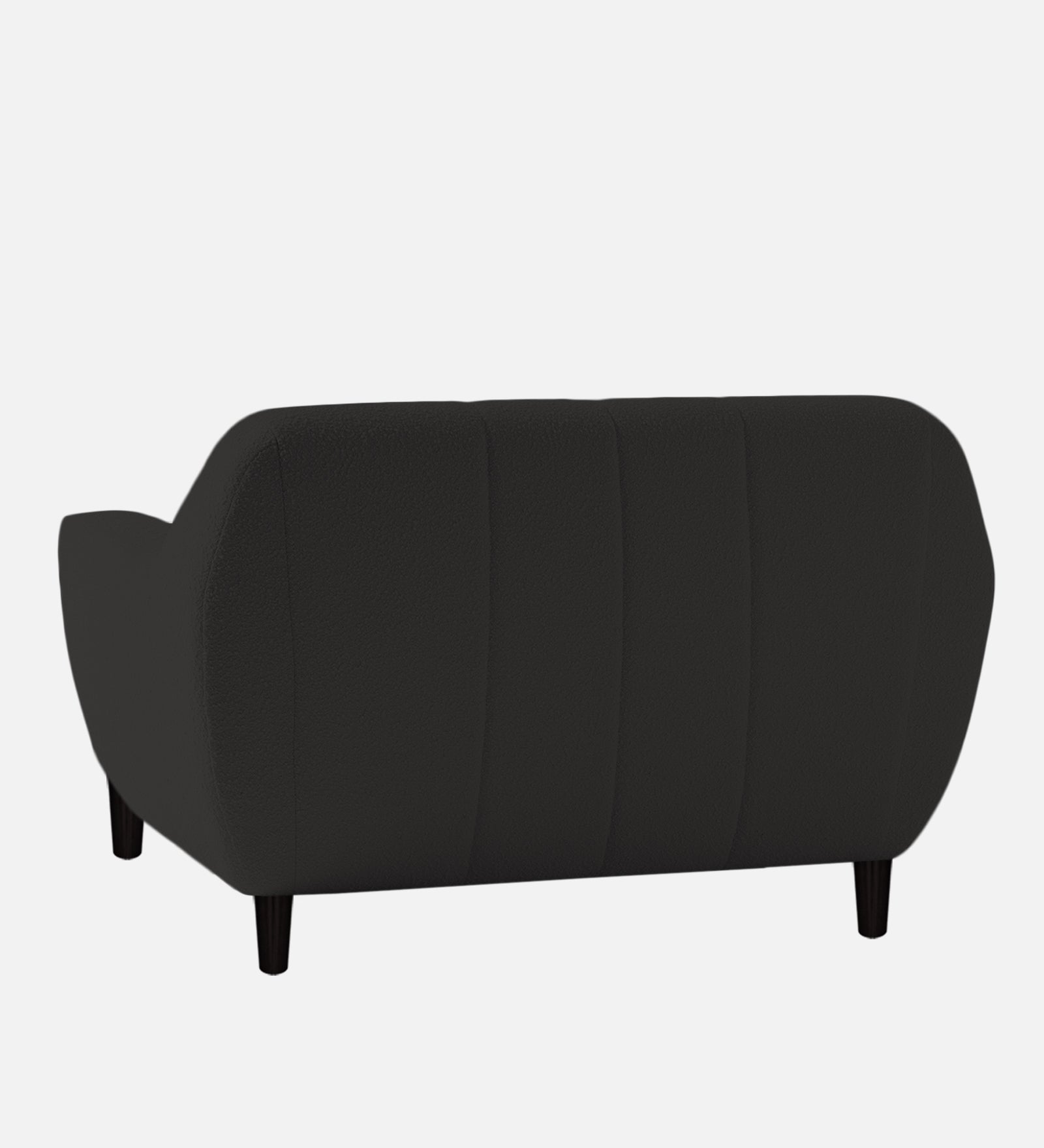 Nesco Boucle Fabric 1 Seater Sofa In Cloud Grey Colour - Febonic Living