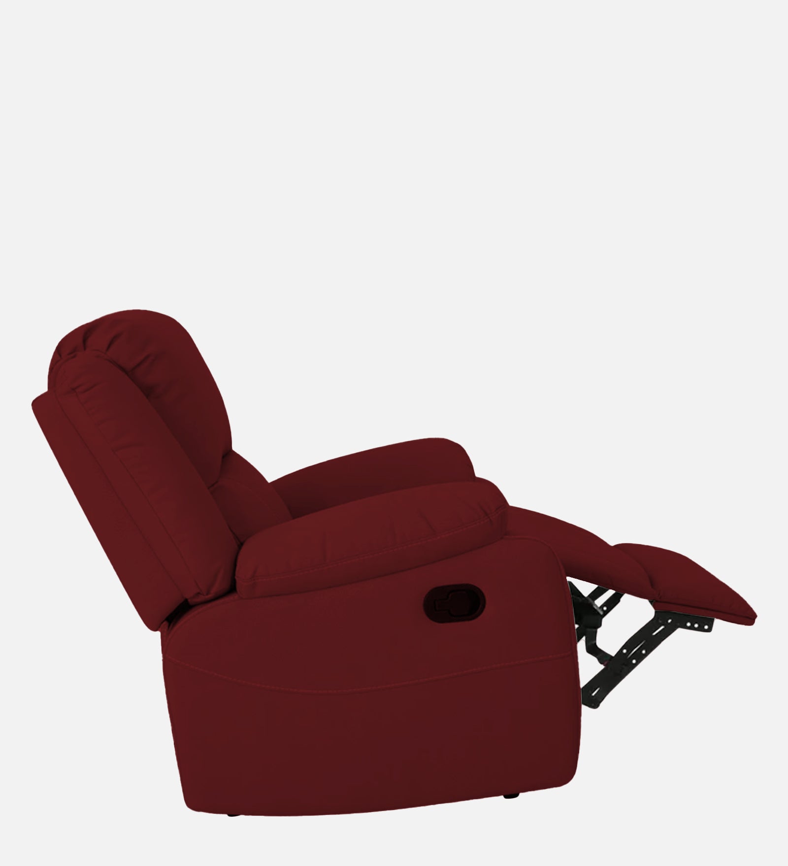 Adley Fabric 1 Seater Manual Recliner In Corel Red Colour - Febonic Living