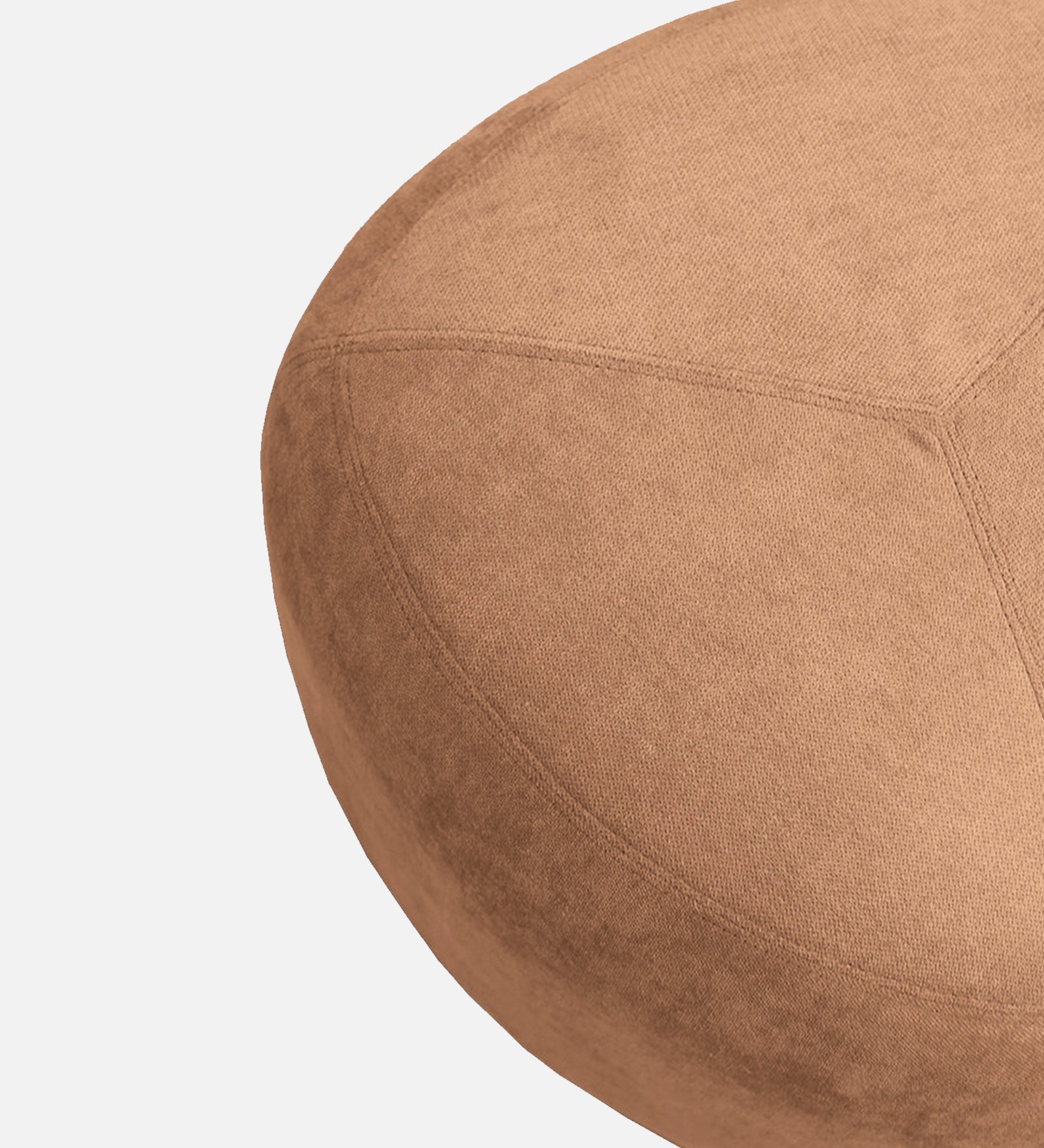 Keori Fabric Pouffe In Cosmic Beige Colour - Febonic Living
