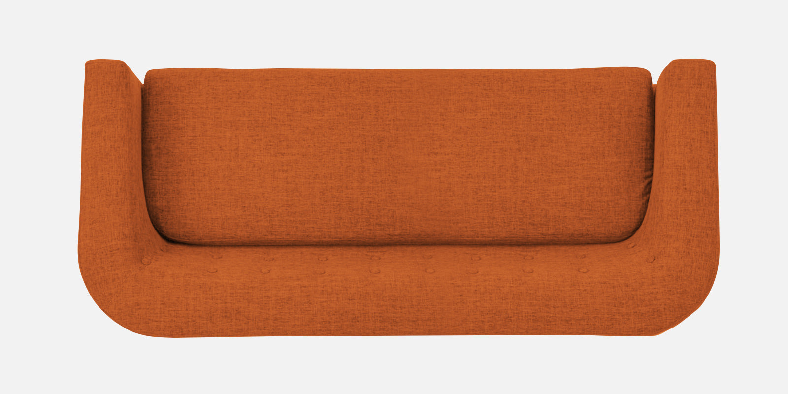 Casper Fabric 3 Seater Sofa In Vivid Orange Colour - Febonic Living