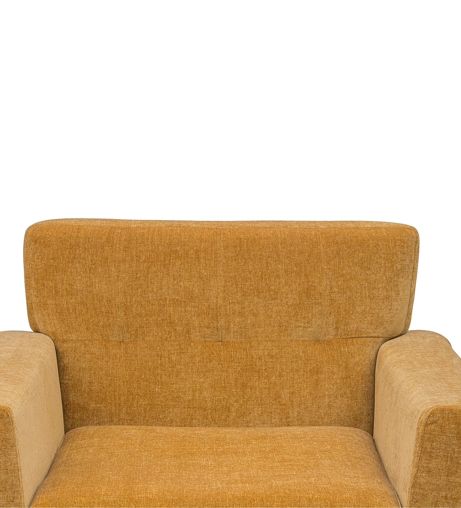 Nathan Fabric Arm Chair In Bold Yellow Colour - Febonic Living