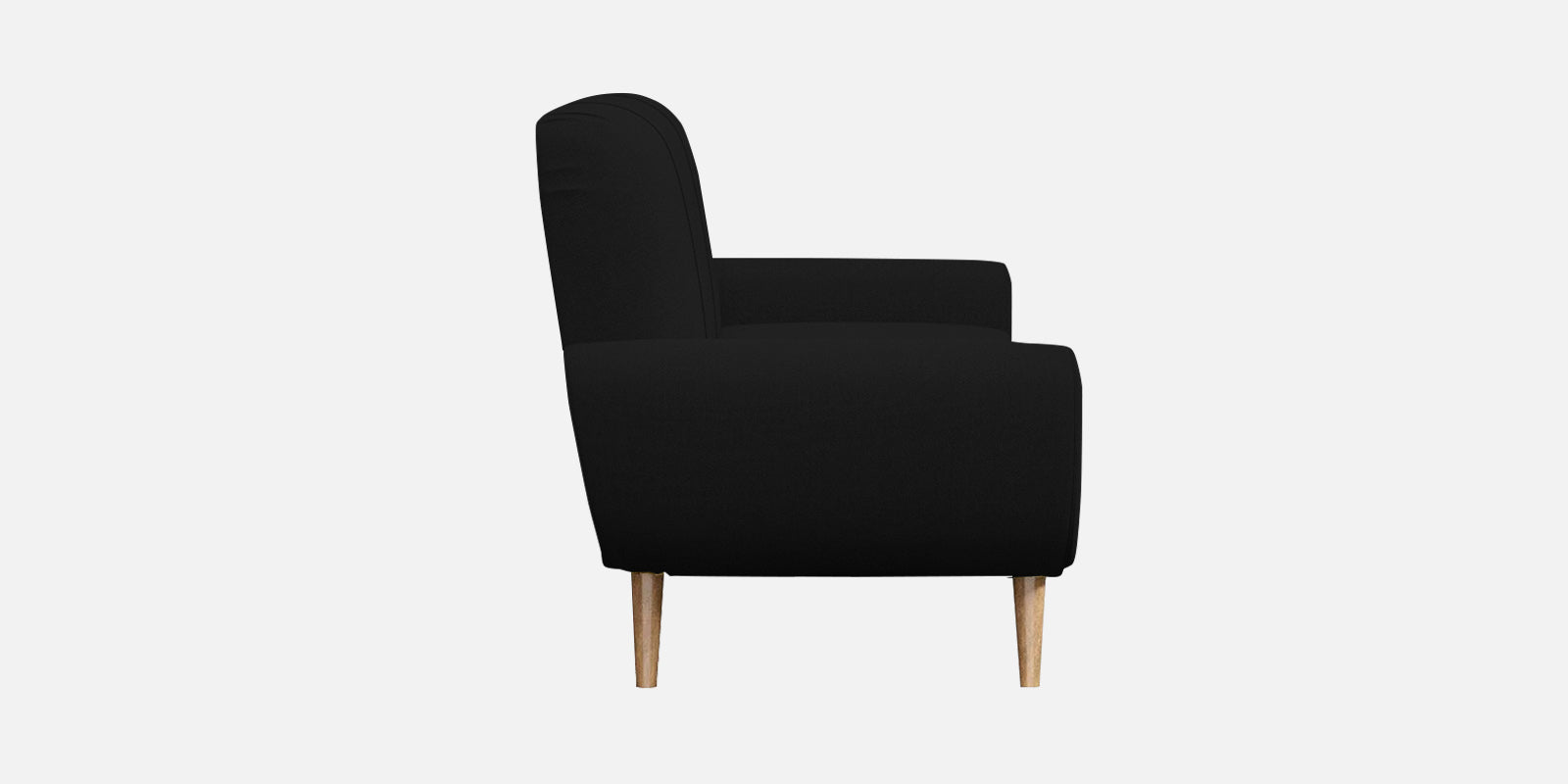 Jessy Fabric 3 Seater Sofa In Zed Black Colour - Febonic Living