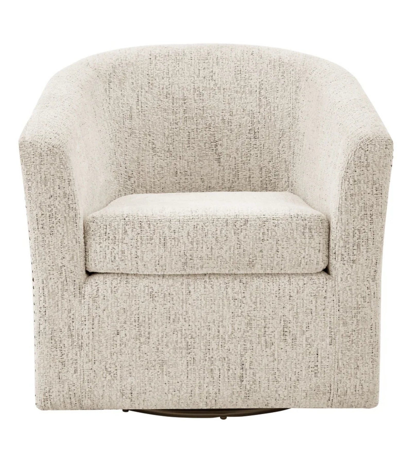 Loki Fabric Swivel Chair in Ash Grey Colour