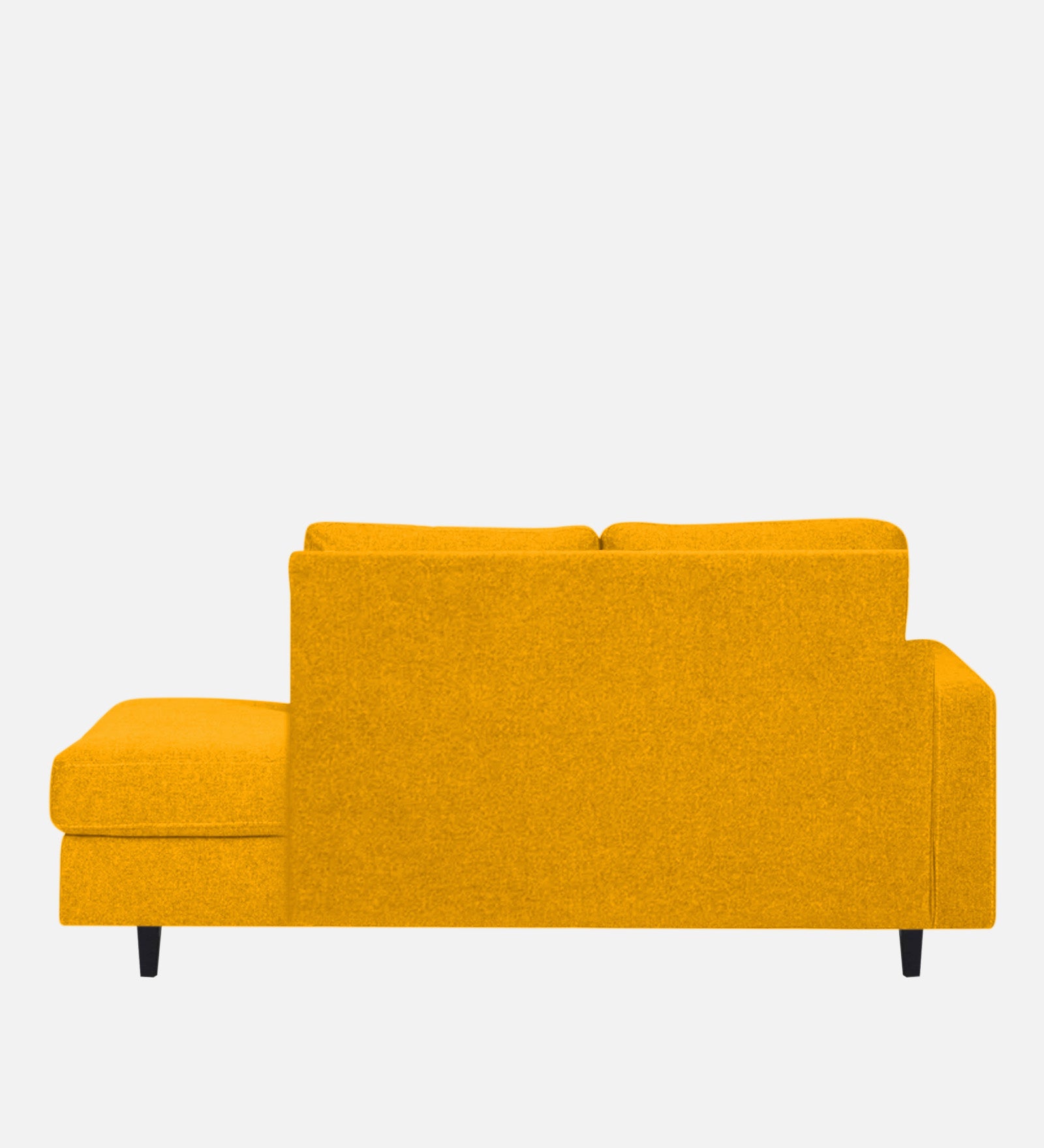 Alitza Fabric LHS Chaise Lounger In Bold Yellow Colour - Febonic Living
