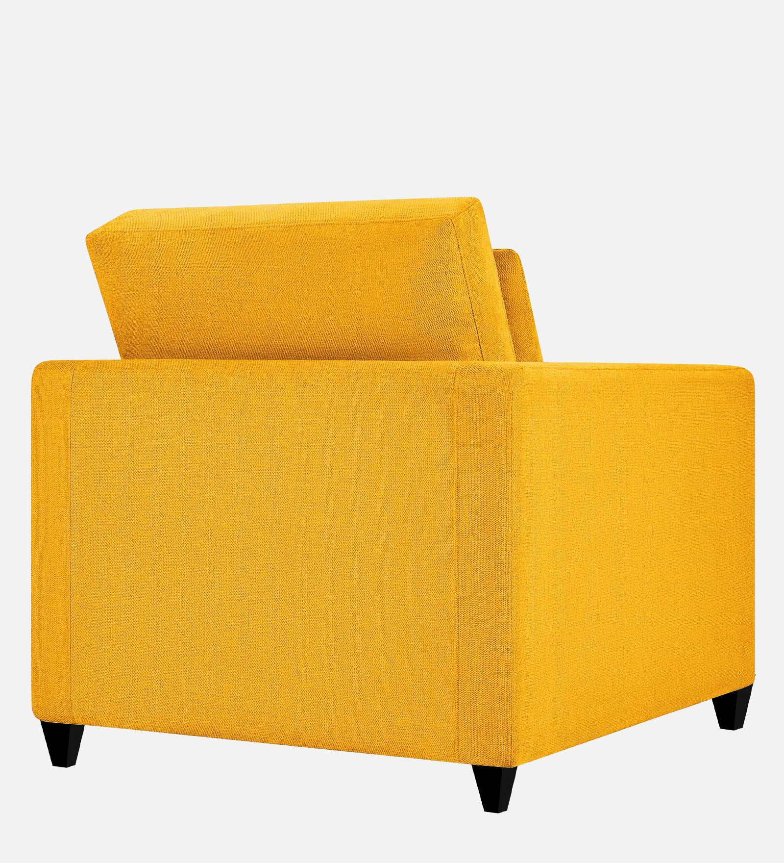 Kera Fabric 1 Seater Sofa In Bold Yellow Colour - Febonic Living