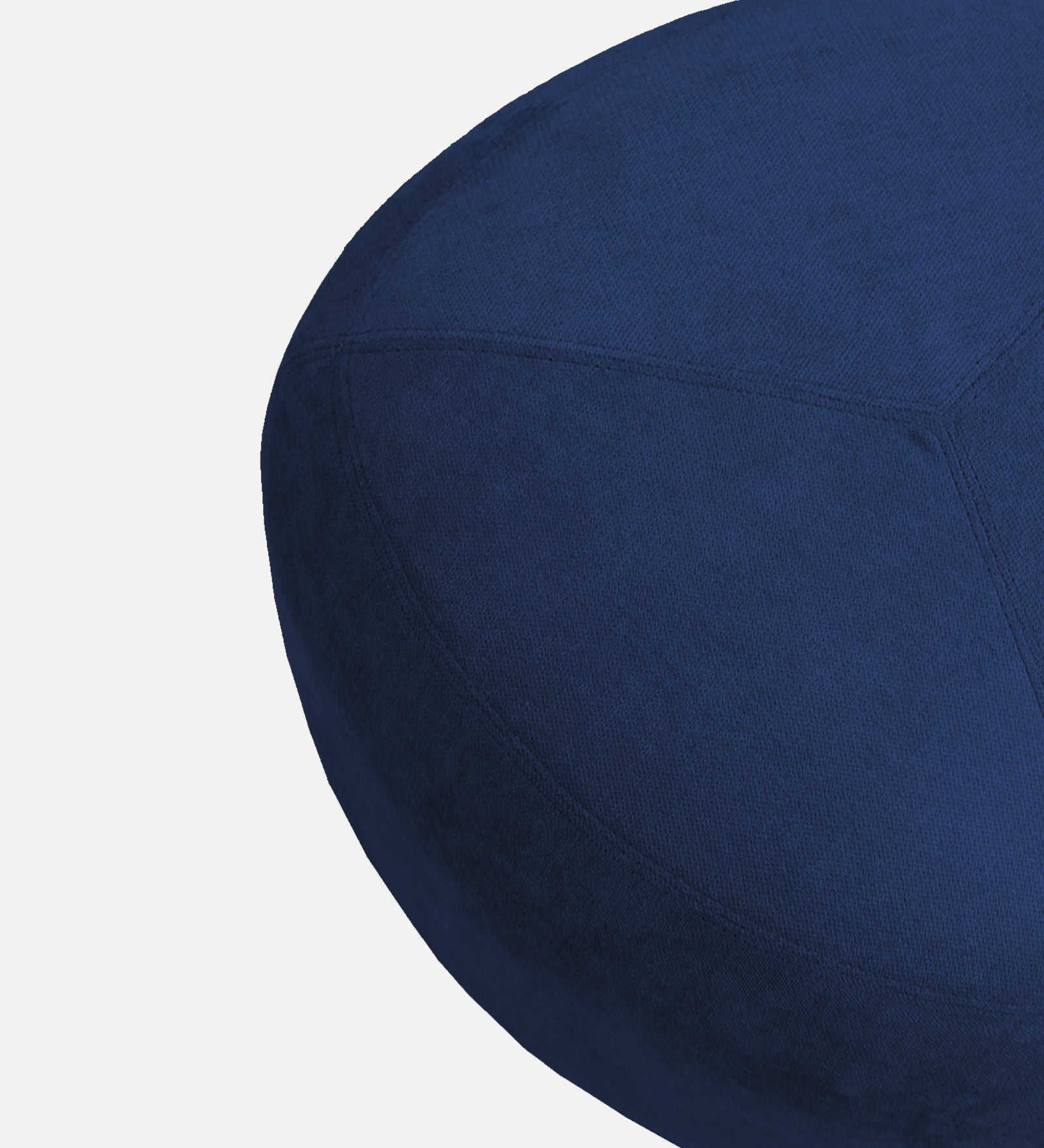 Keori Fabric Pouffe In Royal Blue Colour - Febonic Living