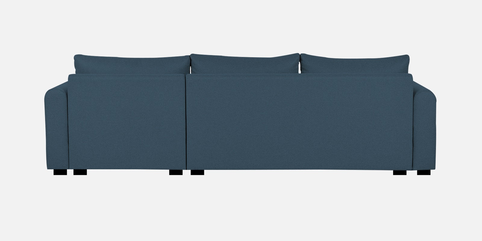 Sigma Fabric LHS Sectional Sofa (3+Lounger) In Light Blue Colour - Febonic Living