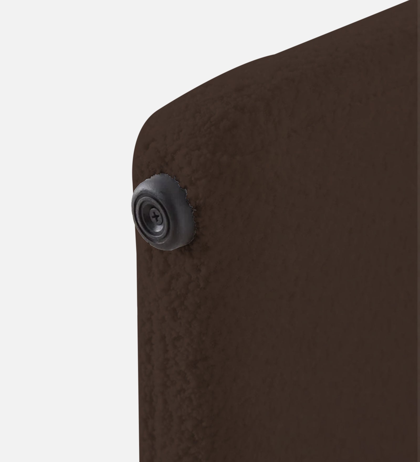 Olive Boucle Foot Stool In Bringo Brown Colour - Febonic Living