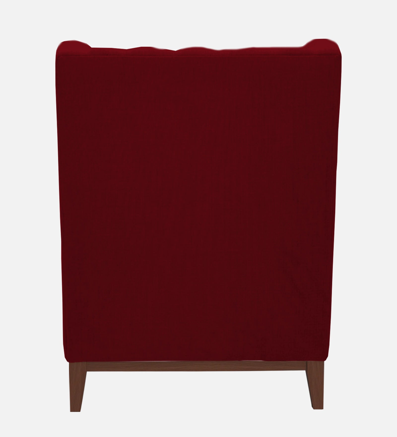 Panas Fabric Wing Chair In Ruby Red Colour - Febonic Living