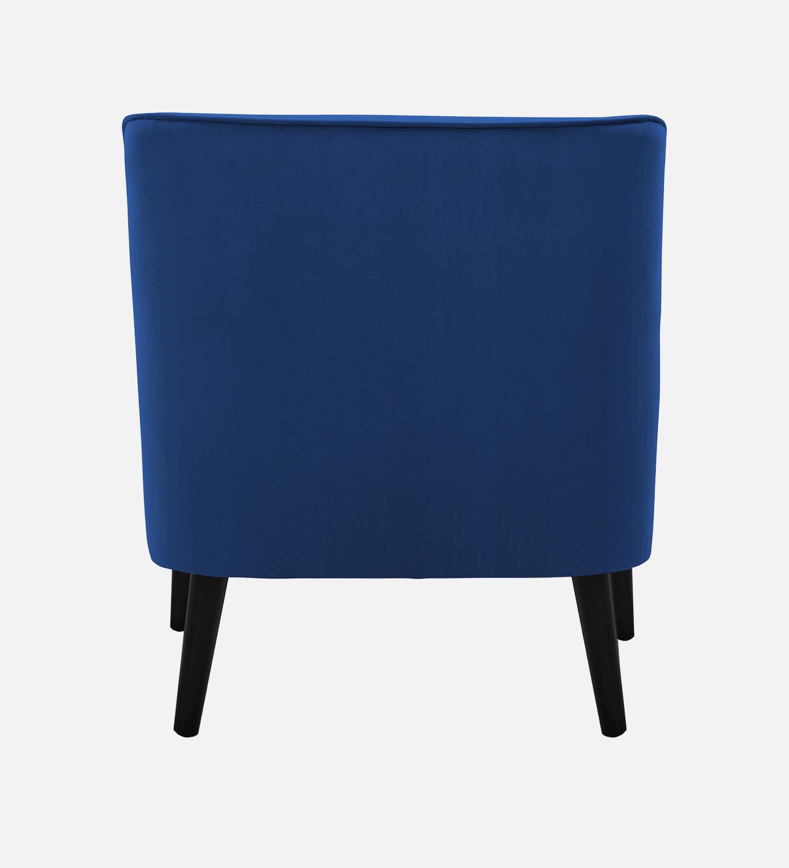 Ame Velvet Upholstered Arm Chair In imperial blue Colour - Febonic Living