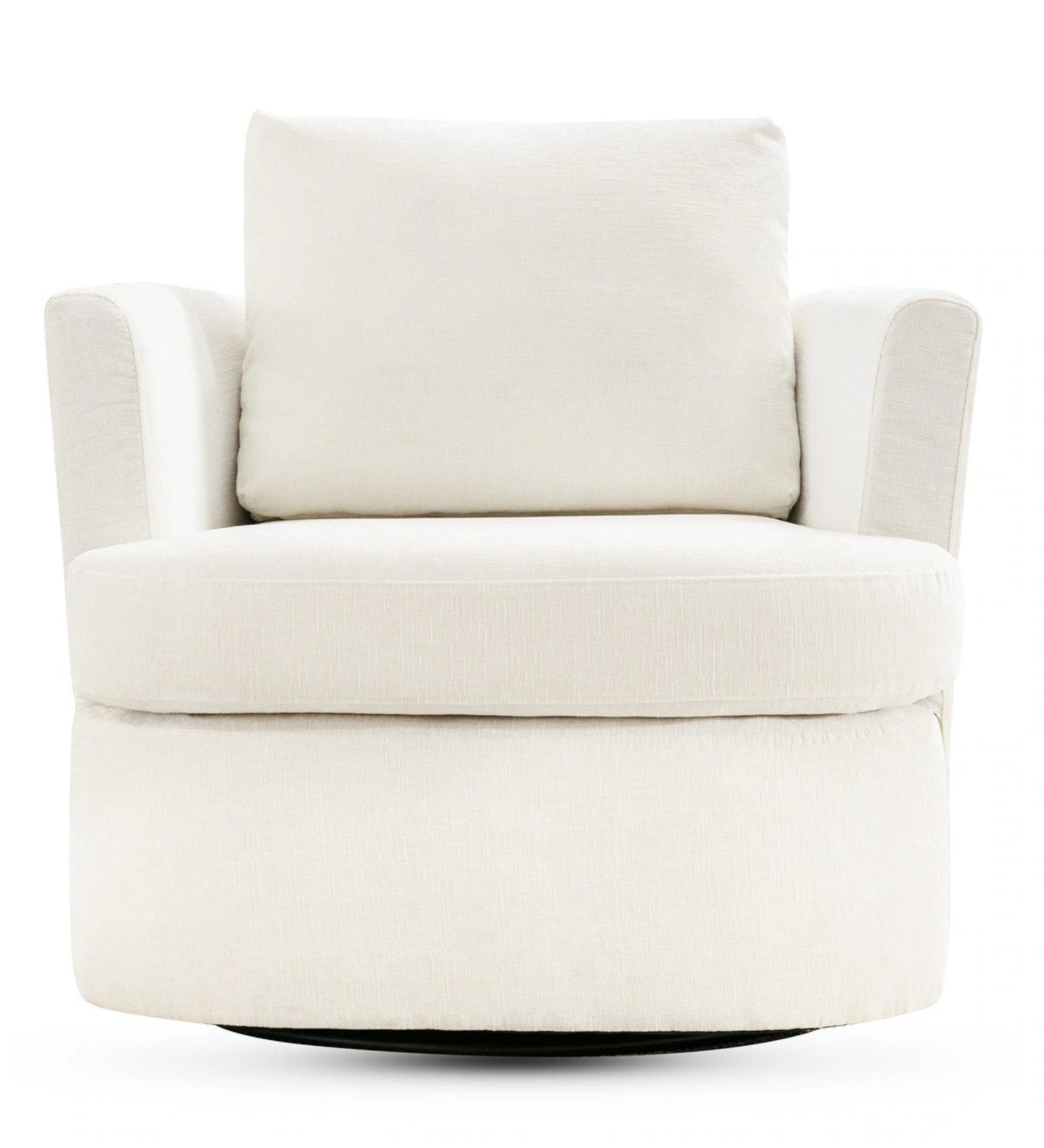 Ranger Fabric Swivel Chair In Ivory Cream Colour - Febonic Living