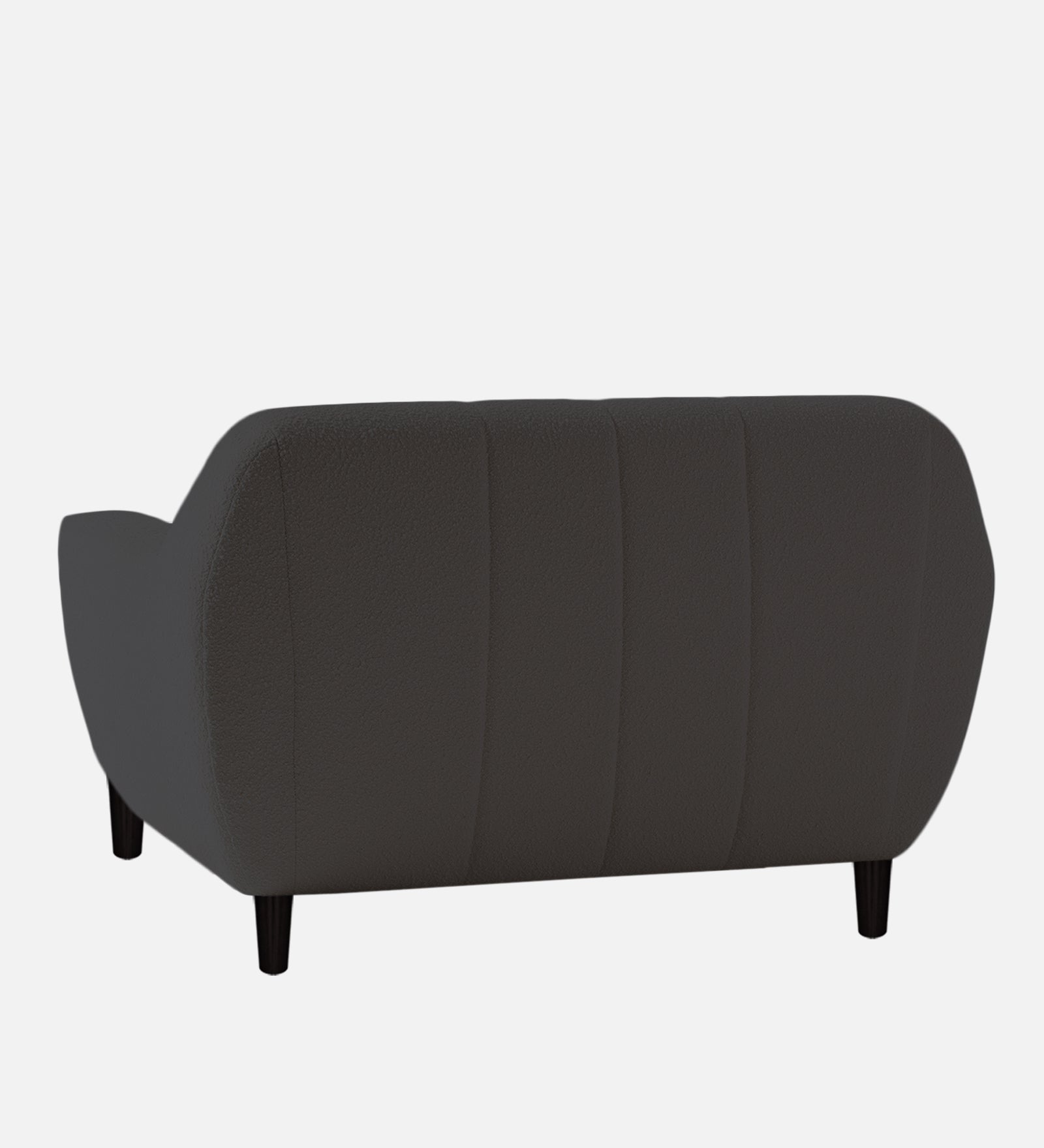 Nesco Boucle Fabric 1 Seater Sofa In Avio Grey Colour - Febonic Living