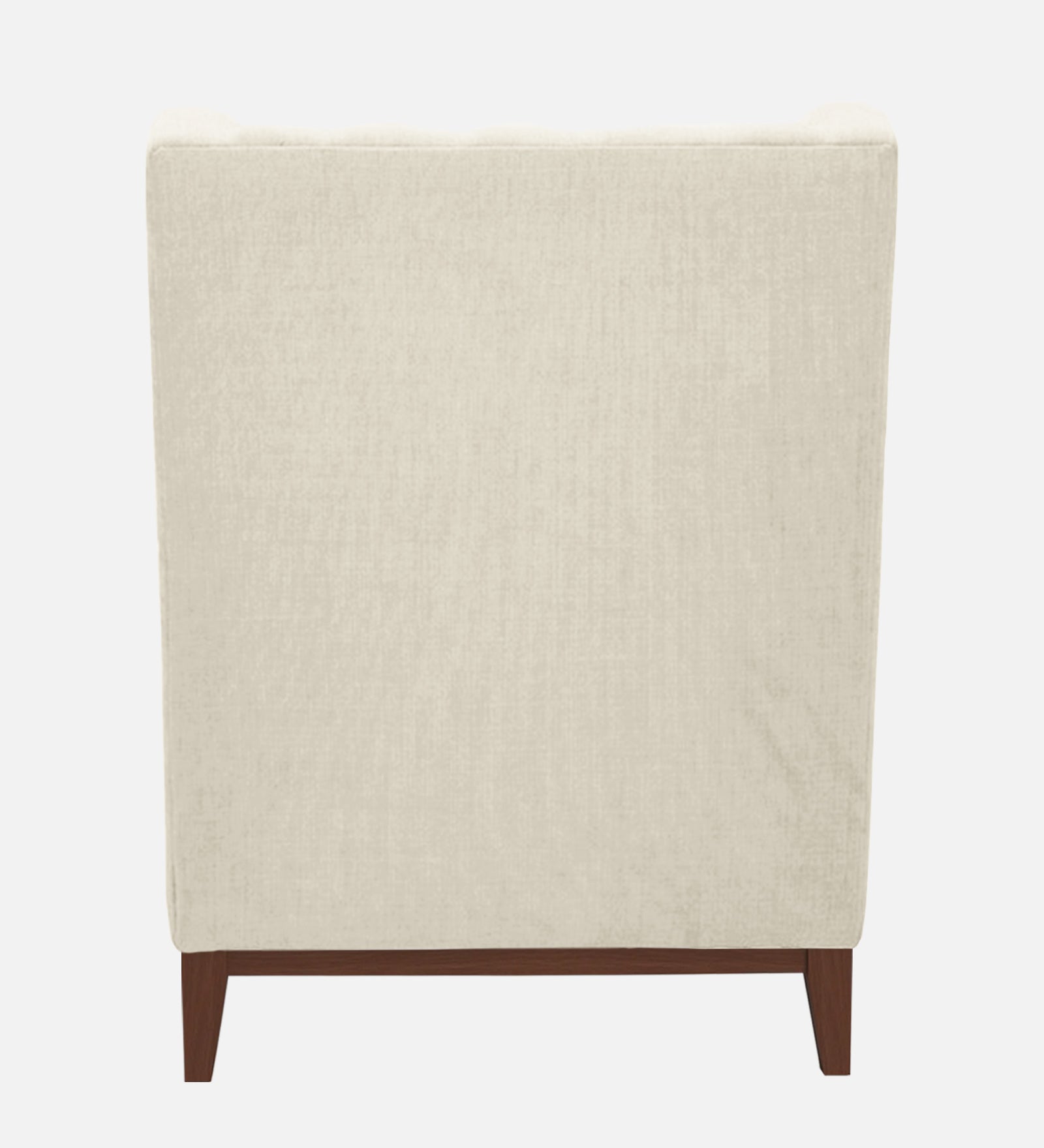 Panas Fabric Wing Chair In Ivory Cream Colour - Febonic Living
