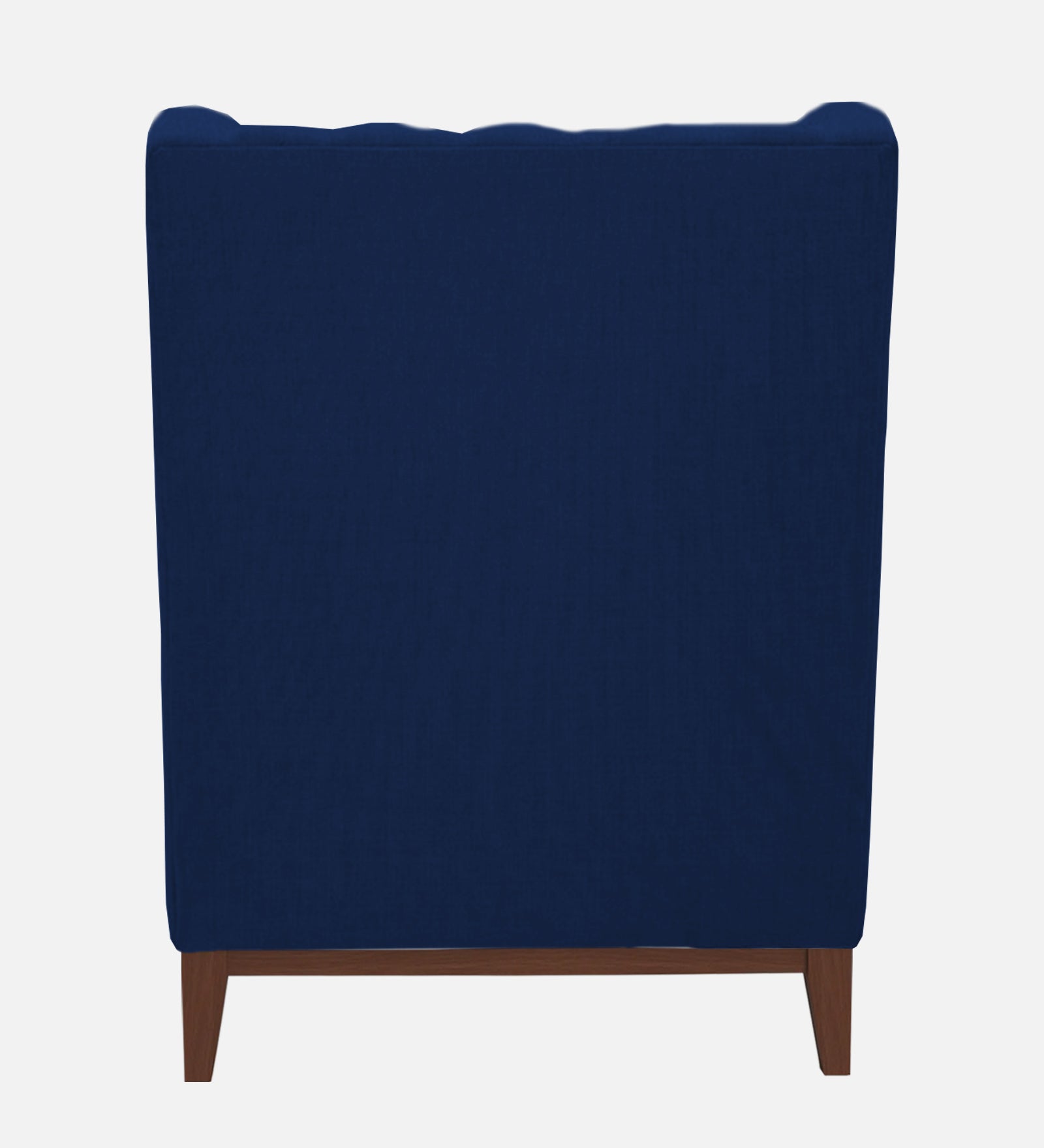 Kuchi Fabric Wing Chair In Royal Blue Colour - Febonic Living