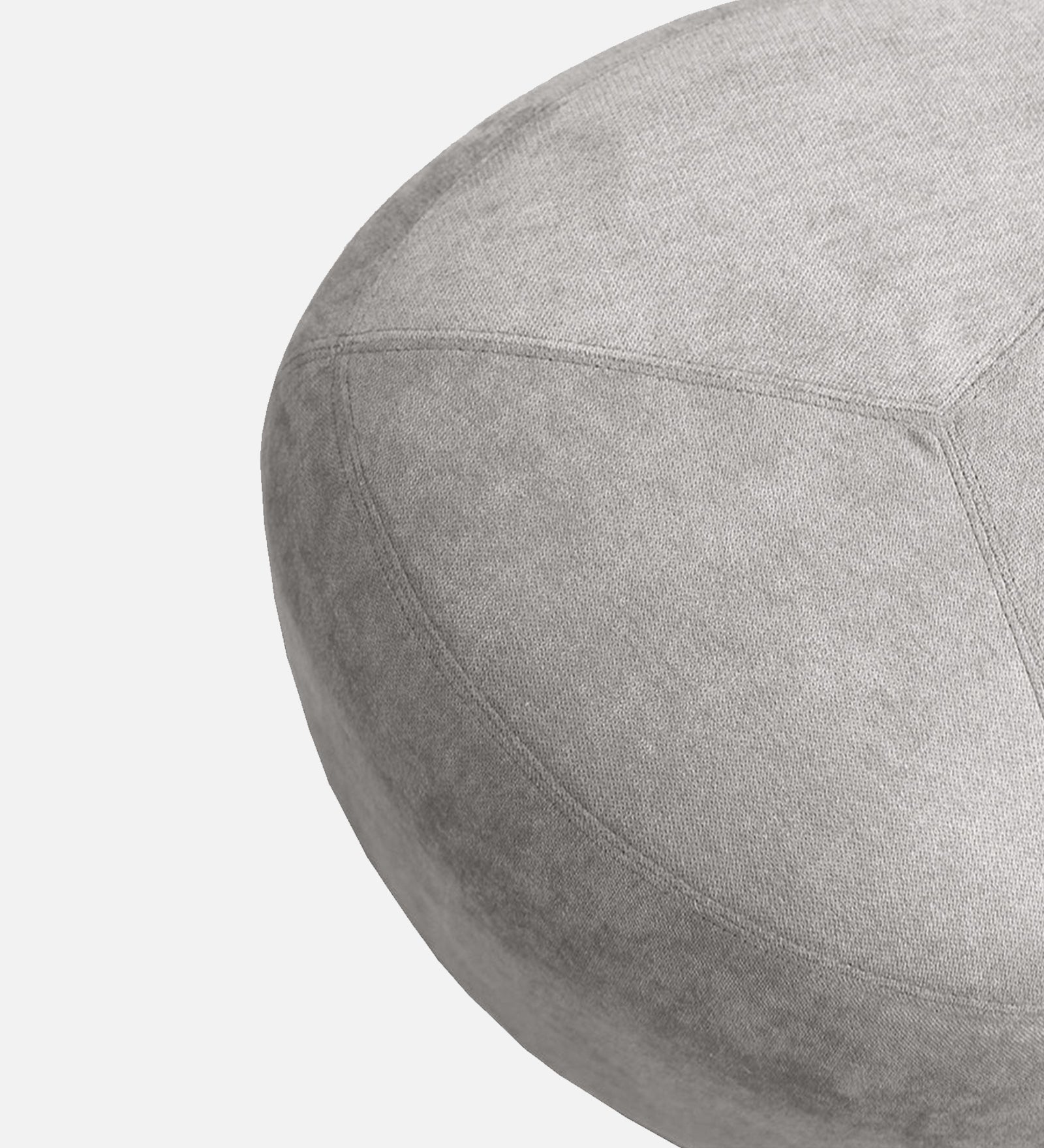 Keori Fabric Pouffe In Concrete Grey Colour - Febonic Living