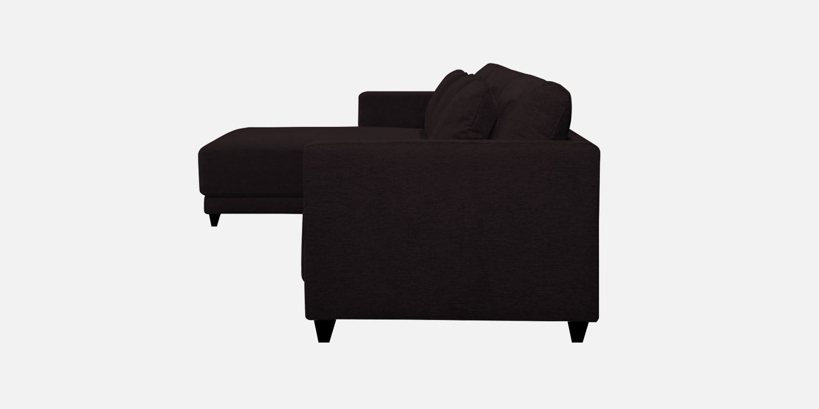 Kera Fabric RHS Sectional Sofa (3+Lounger) In Cara Brown Colour