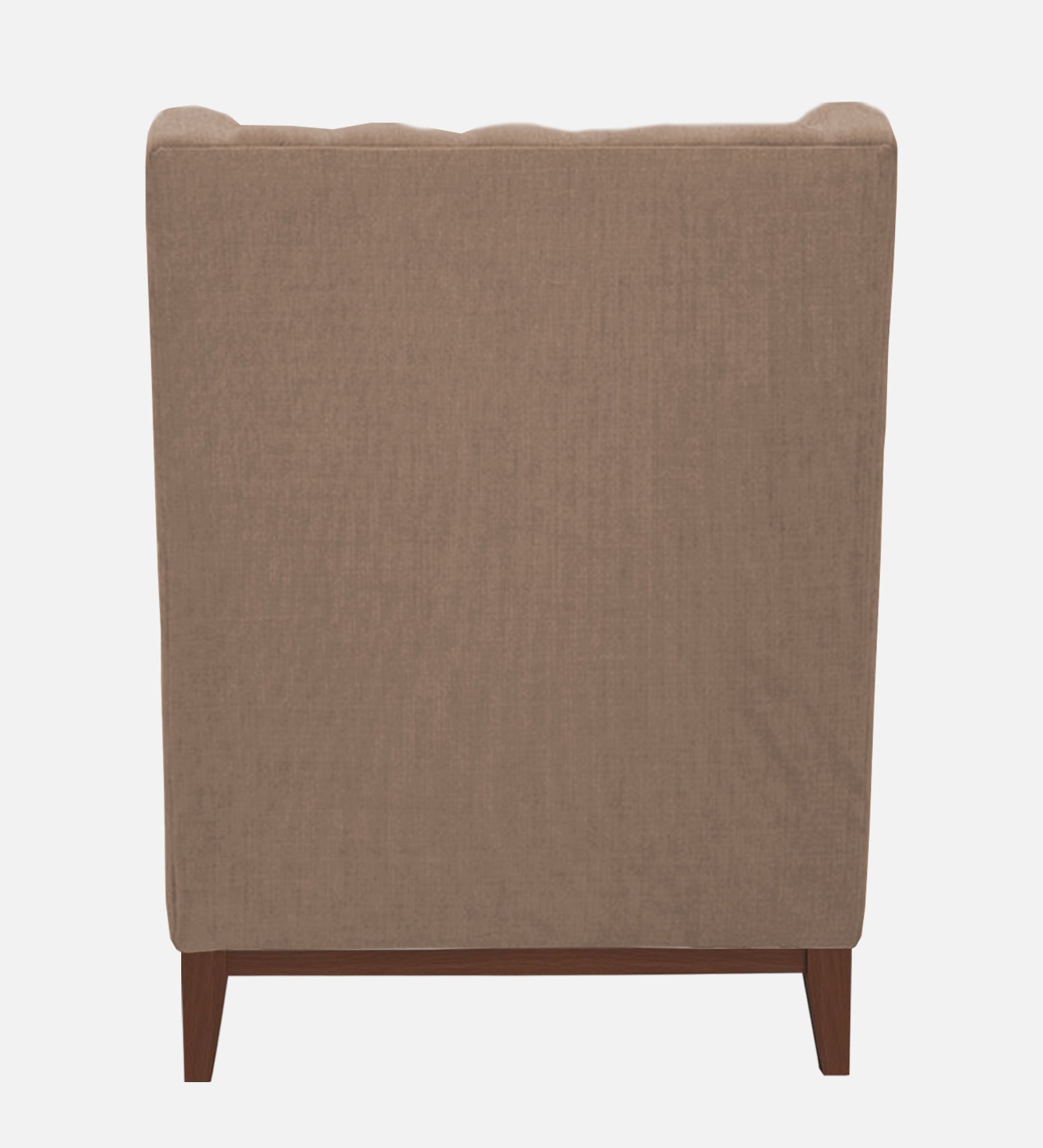 Kuchi Fabric Wing Chair In Cookie Beige Colour - Febonic Living