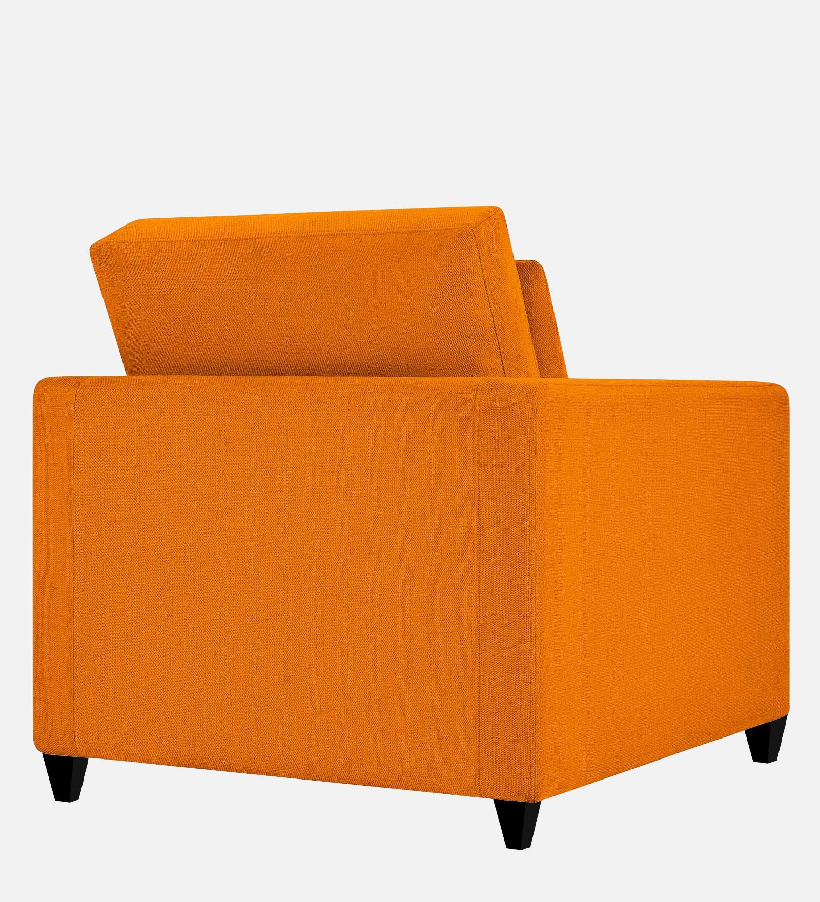 Kera Fabric 1 Seater Sofa in Vivid Orange Colour