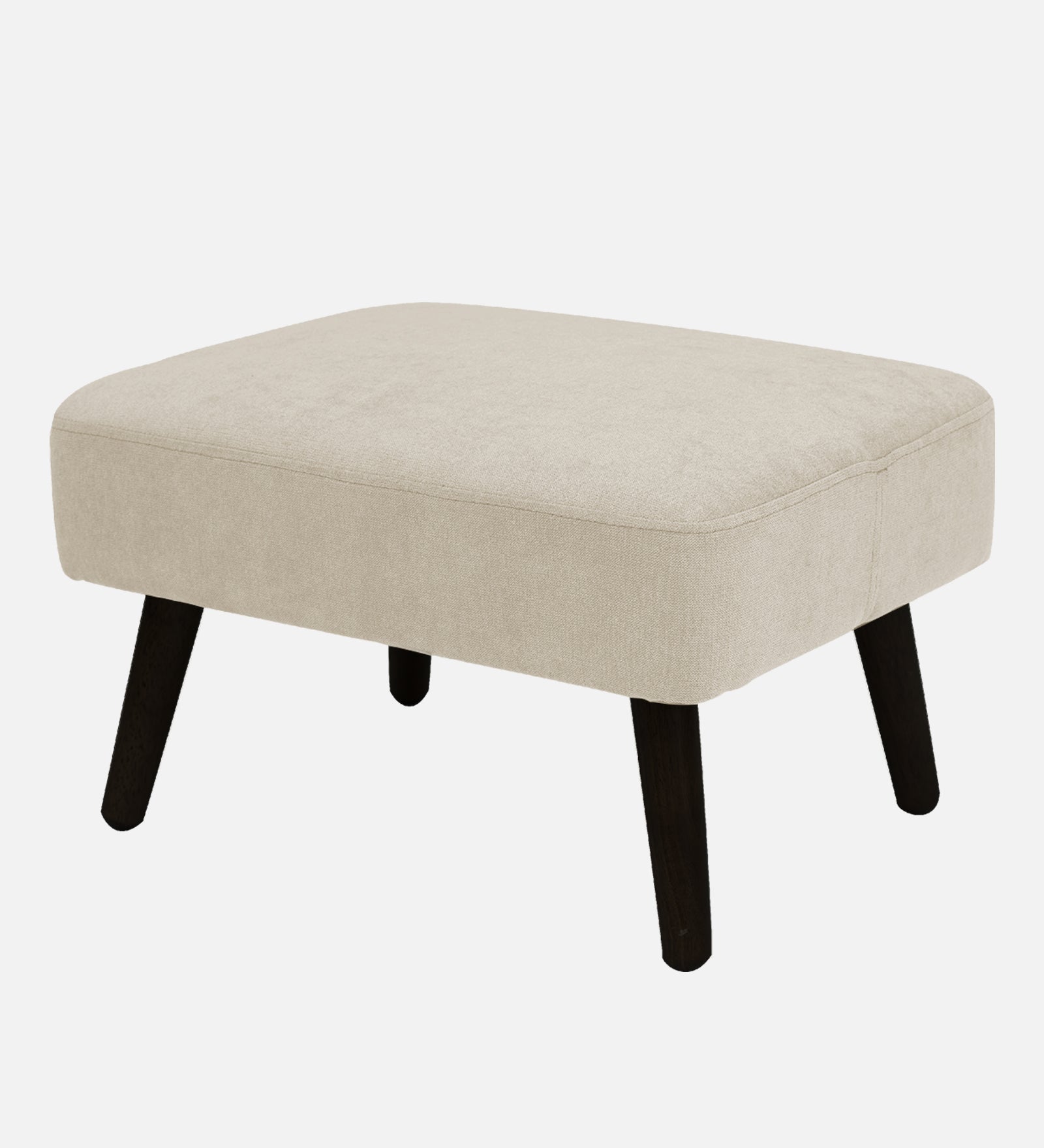 Luke Fabric Foot Stool In Ivory Cream Colour - Febonic Living