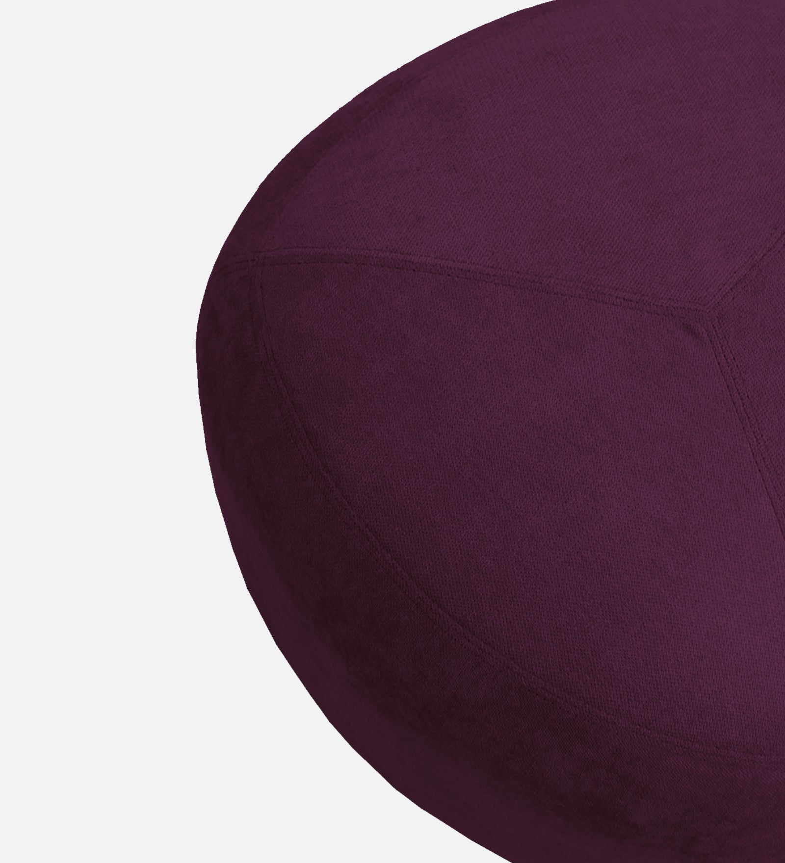 Keori Fabric Pouffe In Greek Purple Colour - Febonic Living