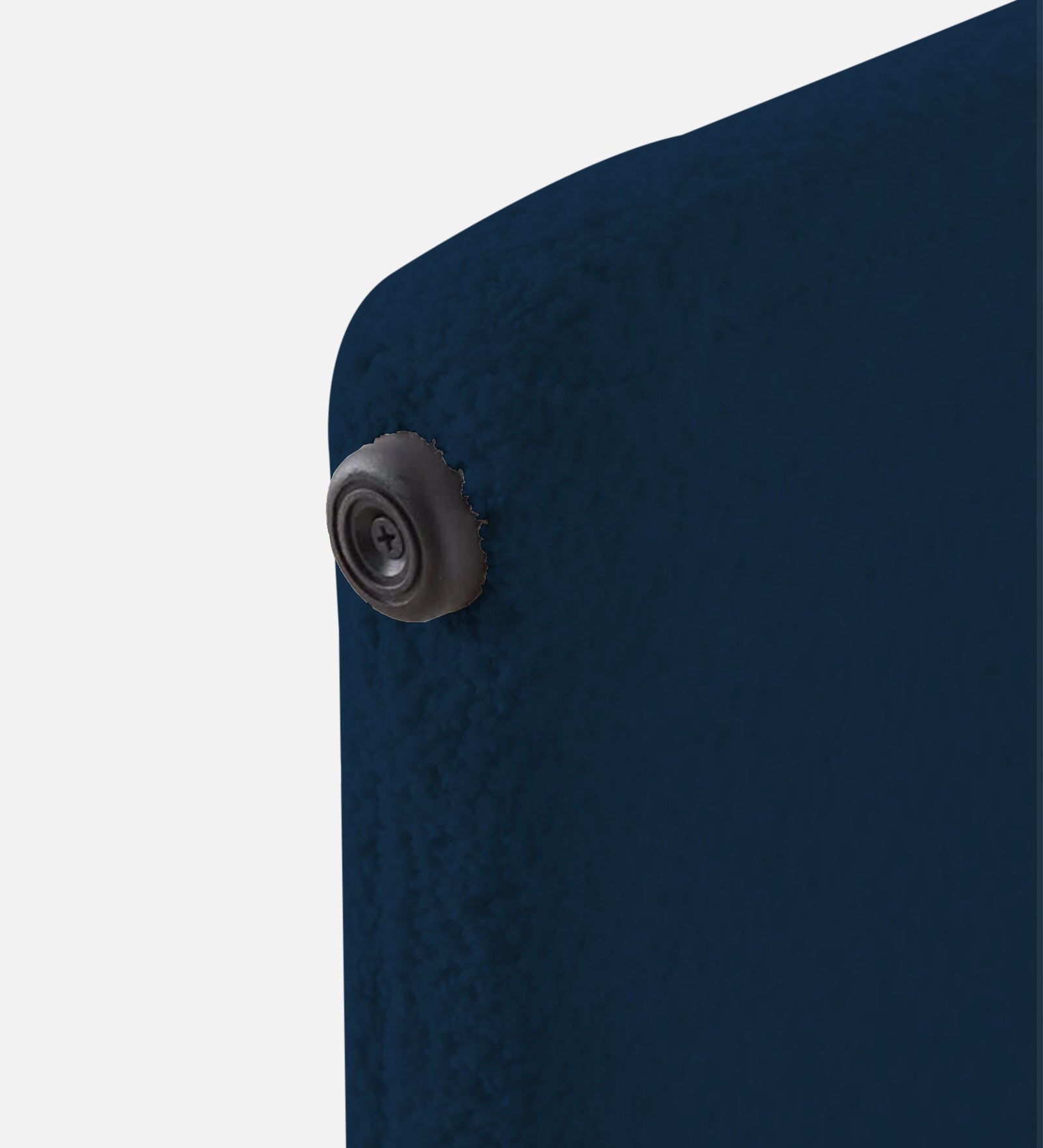 Olive Boucle Foot Stool In Danim Blue Colour - Febonic Living